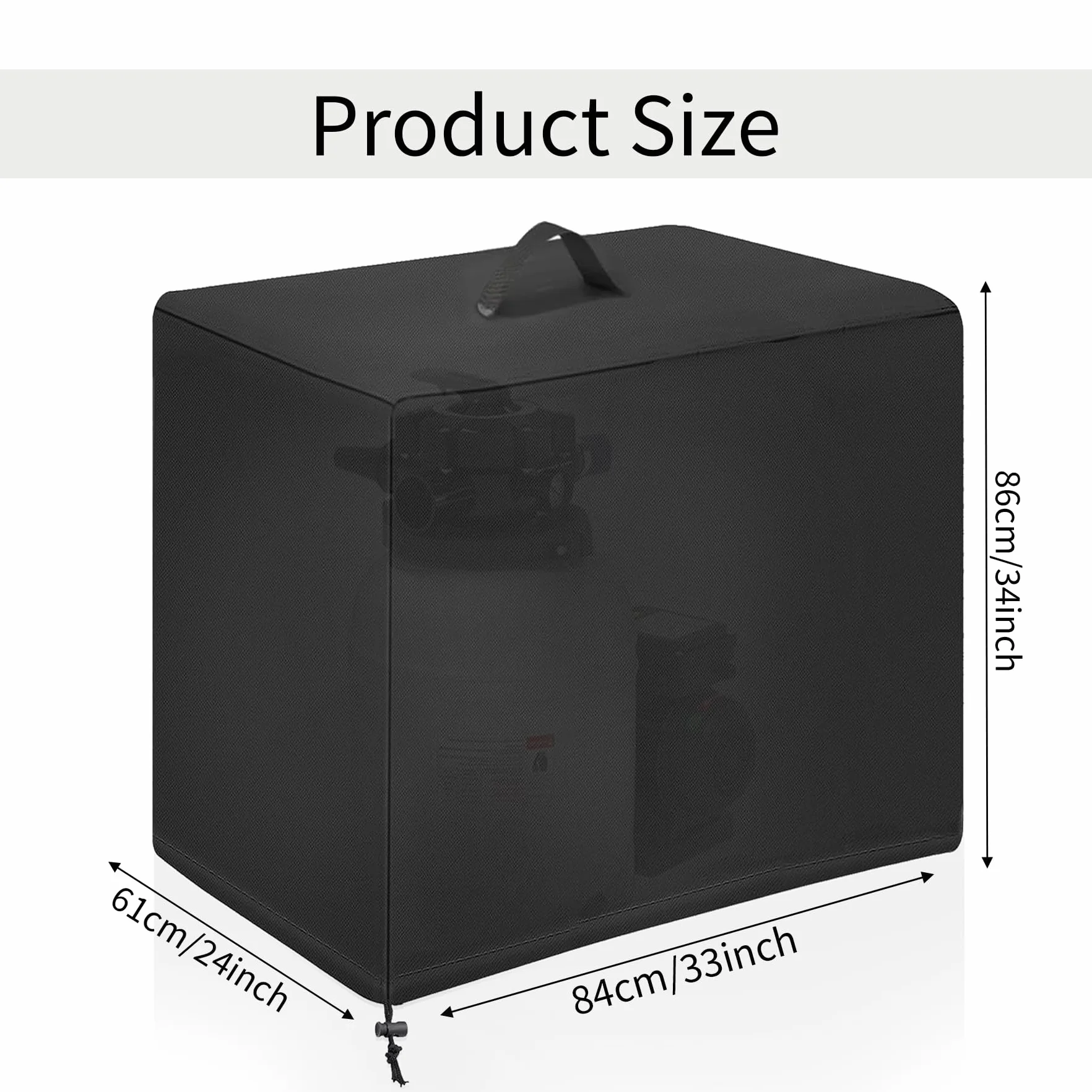 TZEKING Cubierta Impermeable para Bomba de Piscina INTEX Filtro, 84 x 61 x 86 cm