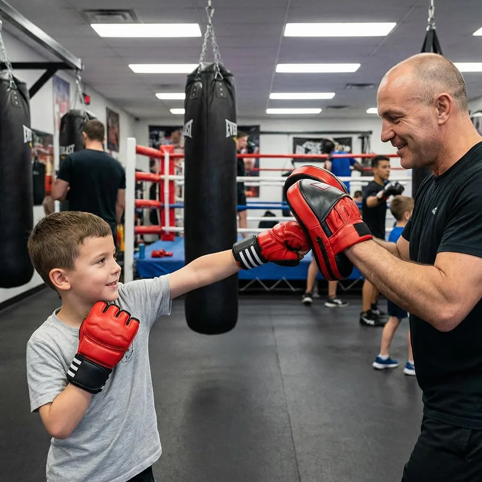 Guantes de Boxeo para Niños MMA Kárate Taekwondo Artes Marciales 3-15 años