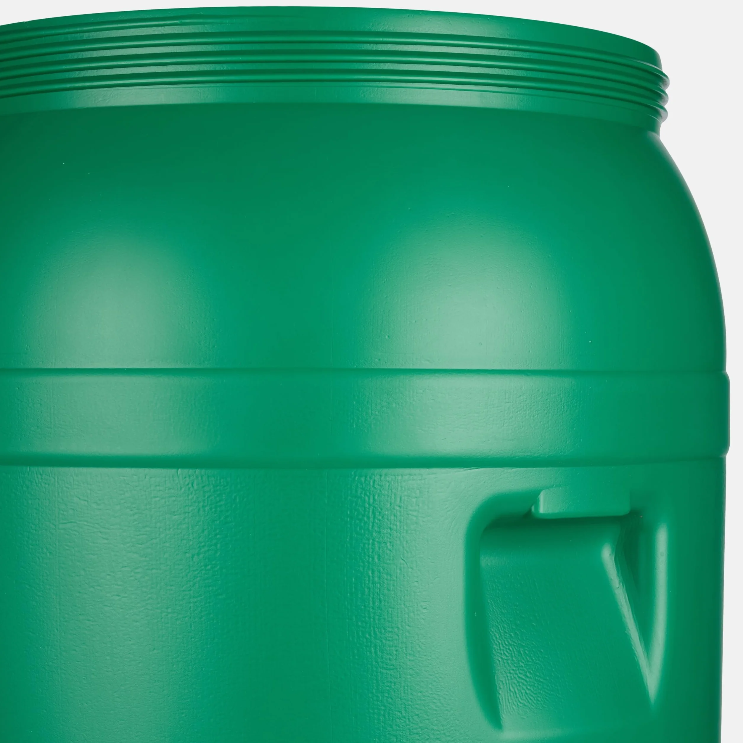 Bidón de plástico 250 litros HDPE sin BPA Barril alimentario boca ancha verde Garronda