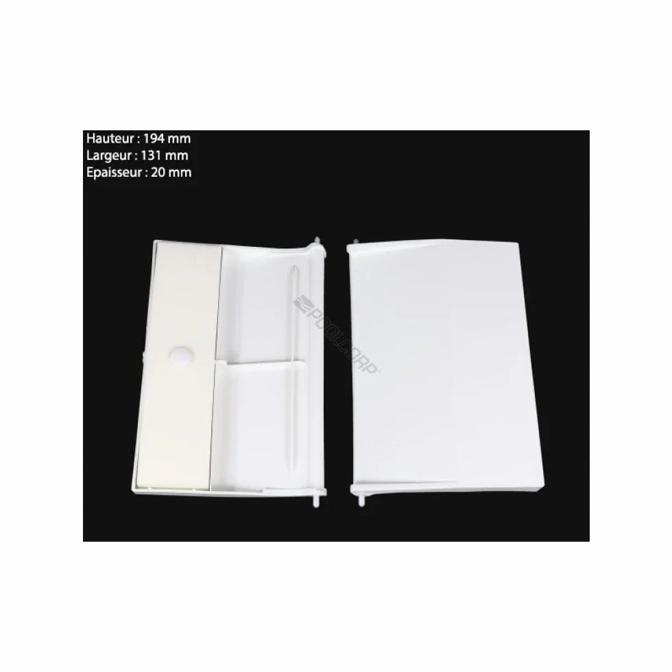 AstralPool Compuerta skimmer con bisagra blanco 19,5x13,5 cm recambio original