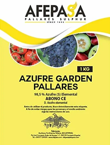 Azufre en Polvo para Huerta y Jardinería 1 Kg