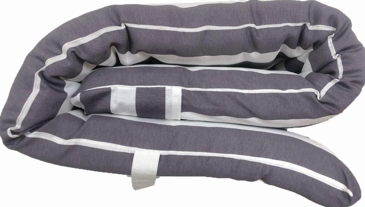 Cojín Tumbona Colchóneta 180x55x8cm Gris