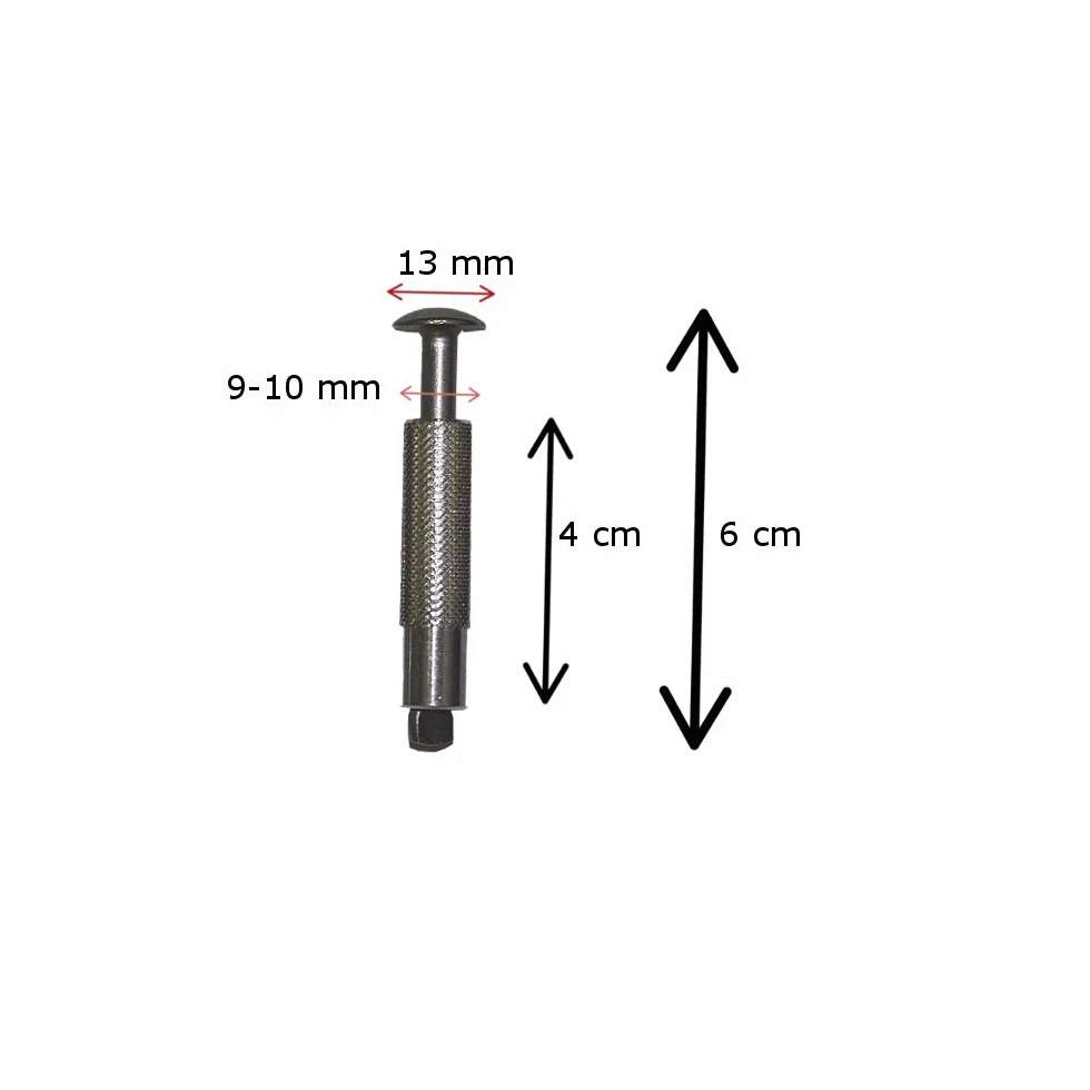 INTERNATIONAL COVER POOL Tornillos de Anclaje escamoteables ø10 para Lona de Piscina Kit 10 Ud