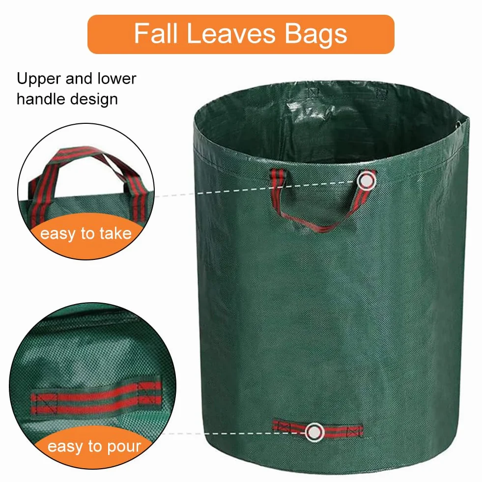 Bolsas de Basura de Jardín Pop Up 120L Sacos Grandes para Residuos