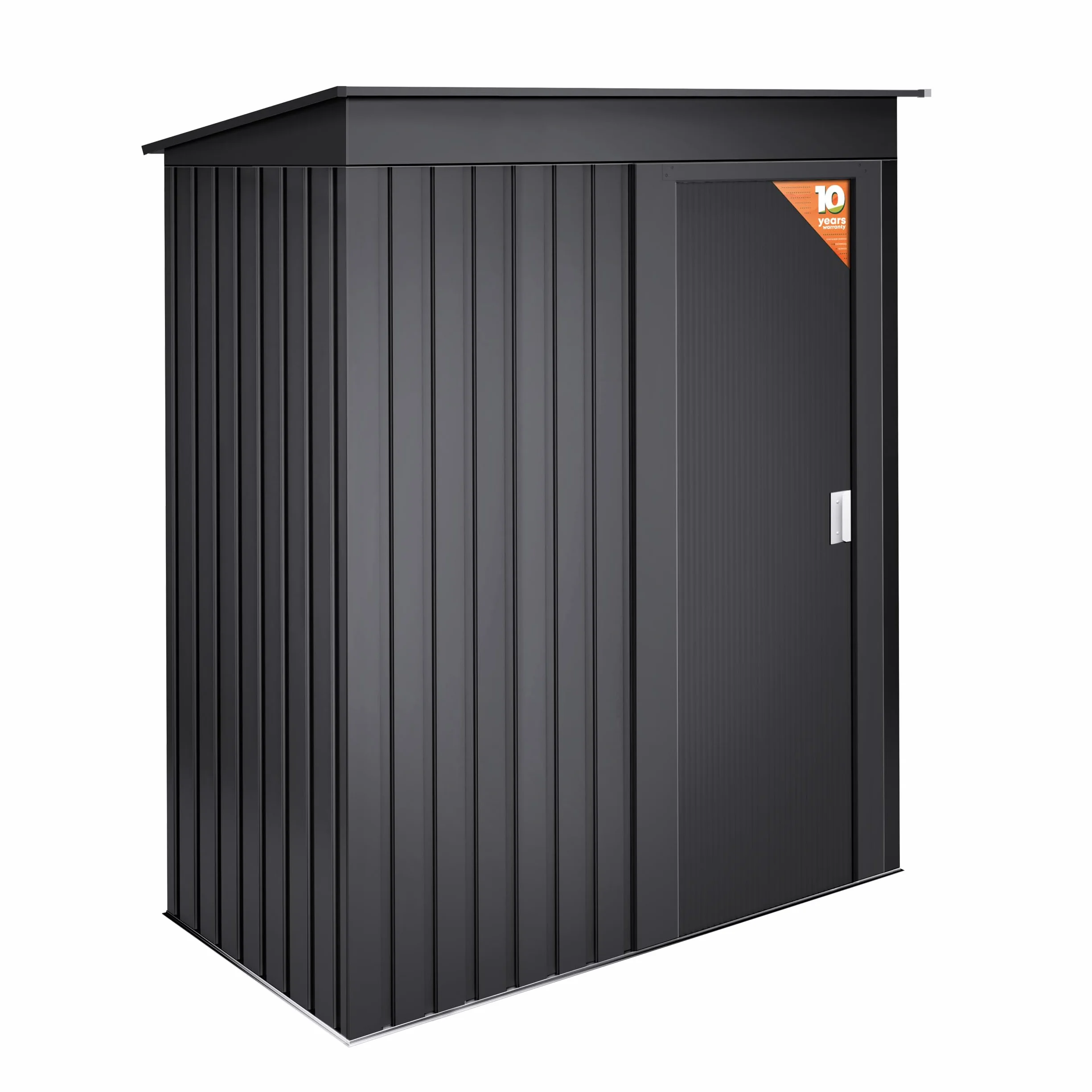 Armario Exterior Terraza 1,39m2 Neat Antracita Puerta Corredera 162x86x181cm Caseta Jardín Cobertizo Almacenamiento
