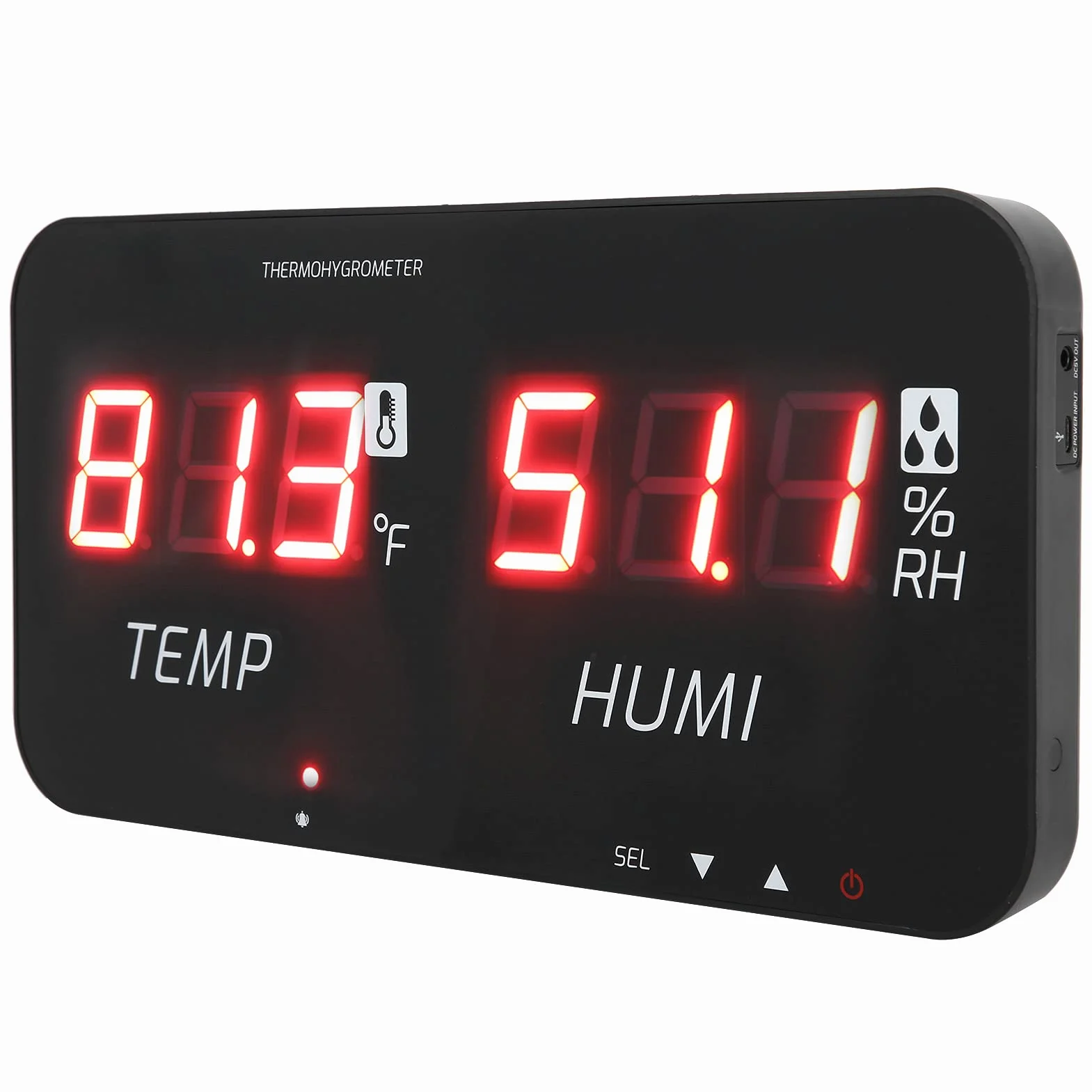 aqxreight Higrómetro Digital TA623A Temperatura Humedad de Alta Precisión con Pantalla Retroiluminada y Alarma para Uso Industrial y Doméstico