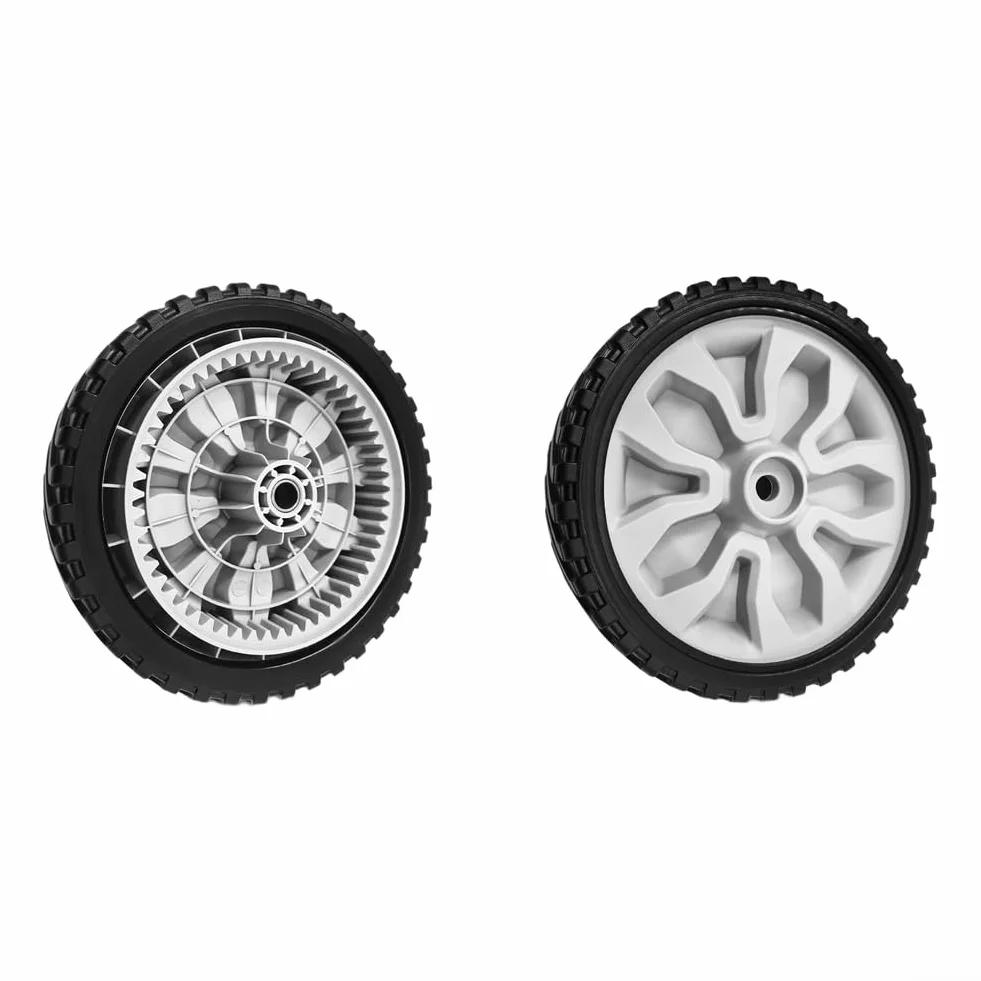 Rueda de cortacésped de 8 pulgadas 634-05281A compatible con troy-bilt TB290ES TB280ES - Neumático de transmisión para cortacéspedes de tractor de jardín (2 piezas)