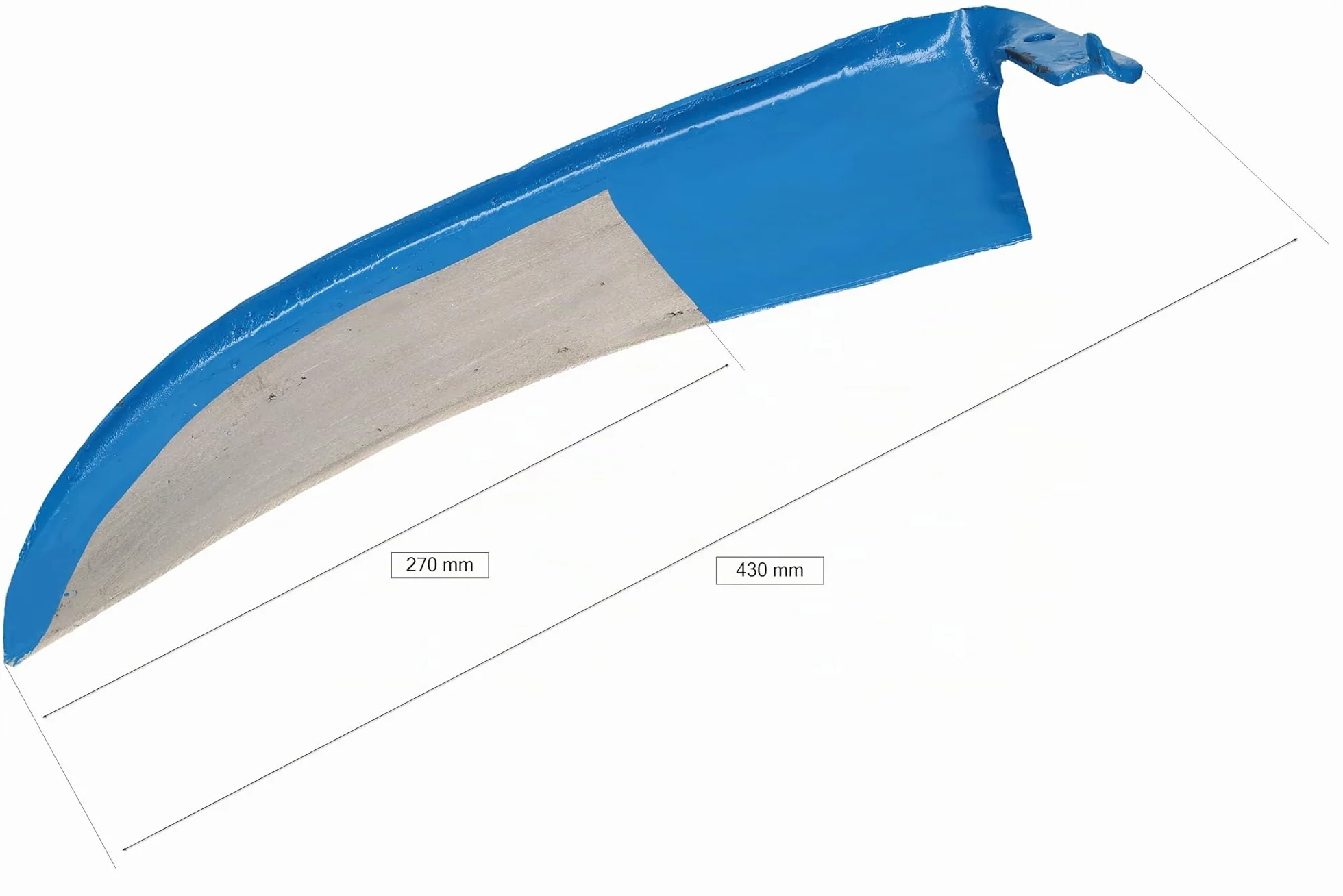 KOTARBAU® Guadaña de Acero 45 cm, Forjada, Afilada, para Cortar Hierba y Desbrozar