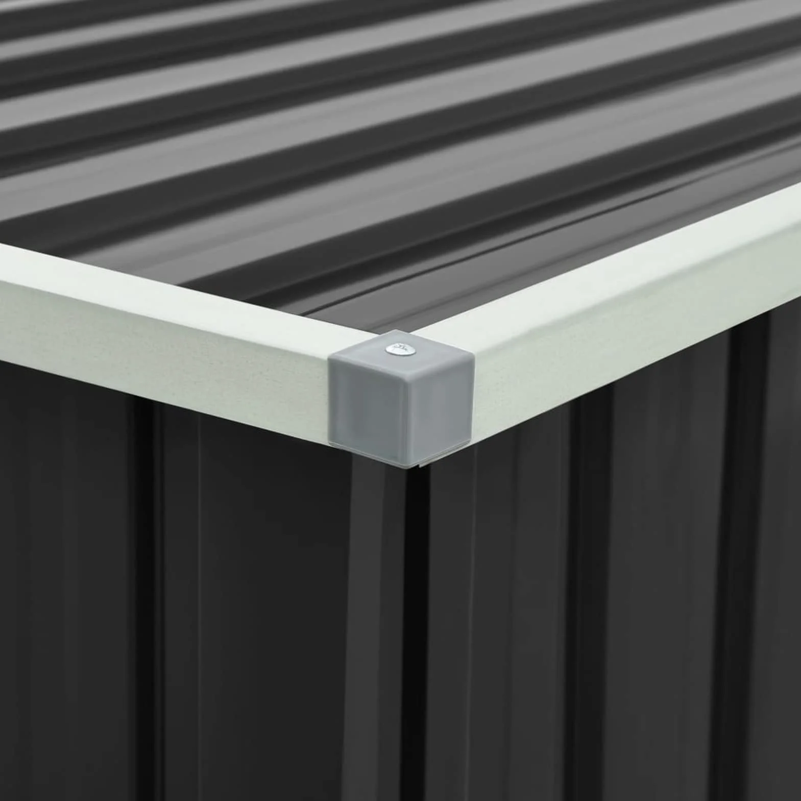 Gecheer Baúl de Jardín Antracita 171x99x93 cm Caja de Almacenamiento Exterior