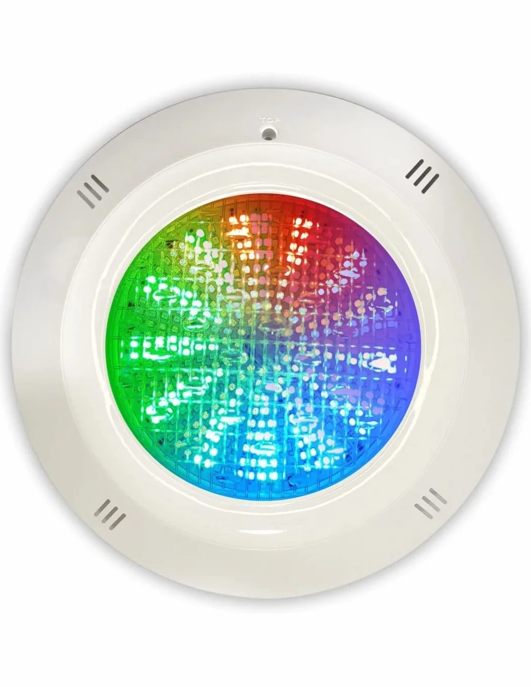 Foco LED Piscina Superficie 35W RGBW Blanco Puro IP68 12V DC Resina 29cm Cable 5 Hilos