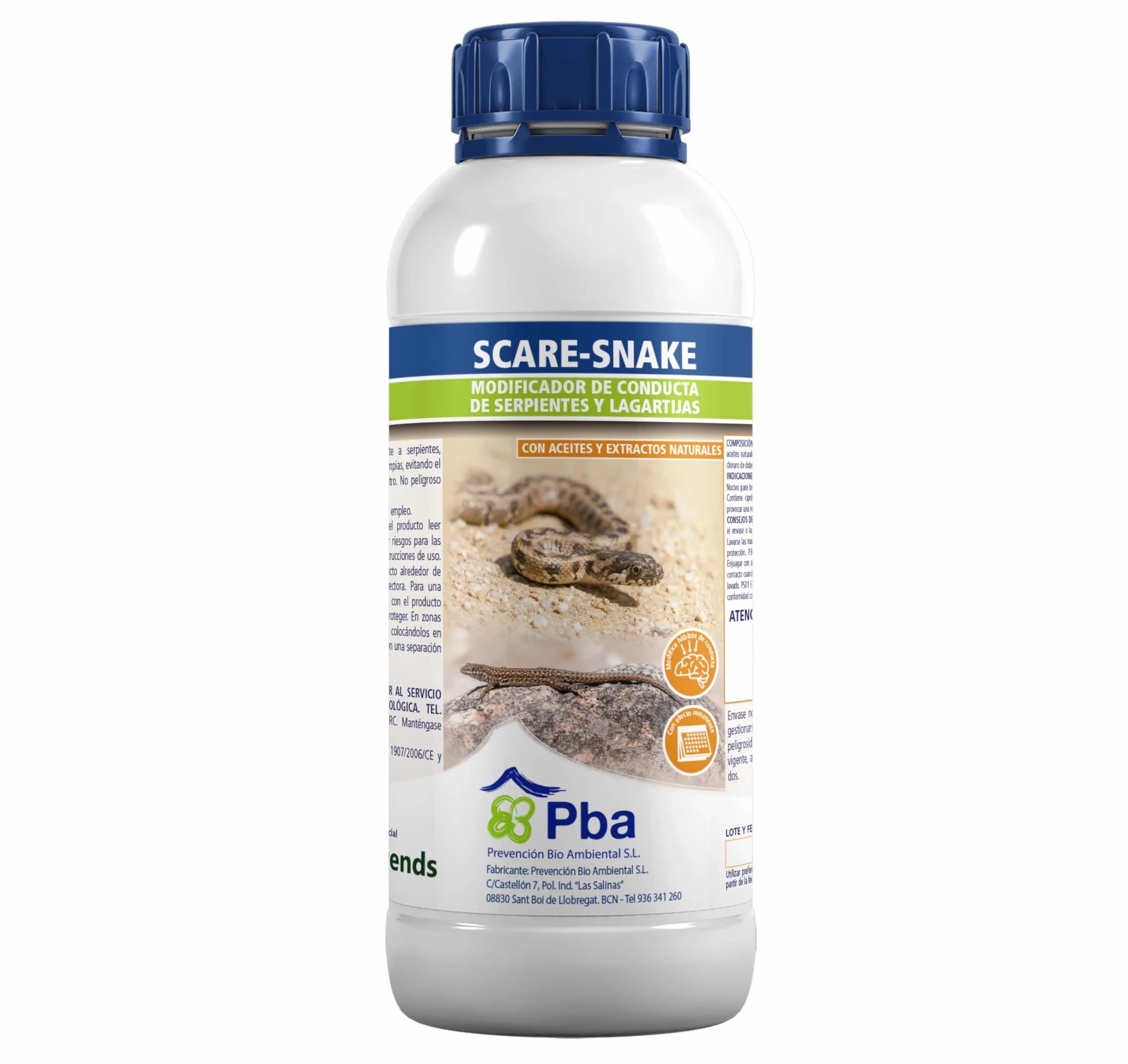 Repelente de reptiles serpientes culebras lagartijas salamanquesas 1x1000ml