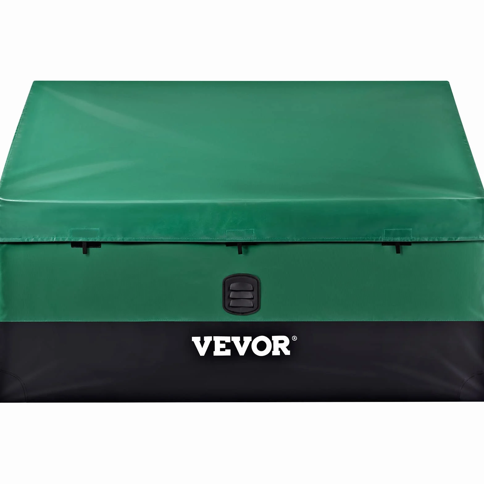 VEVOR Caja de Almacenamiento Exteriores 100 Galones Arcón Jardín Tela Lona PE Portátil 122x63x75x52 cm Verde