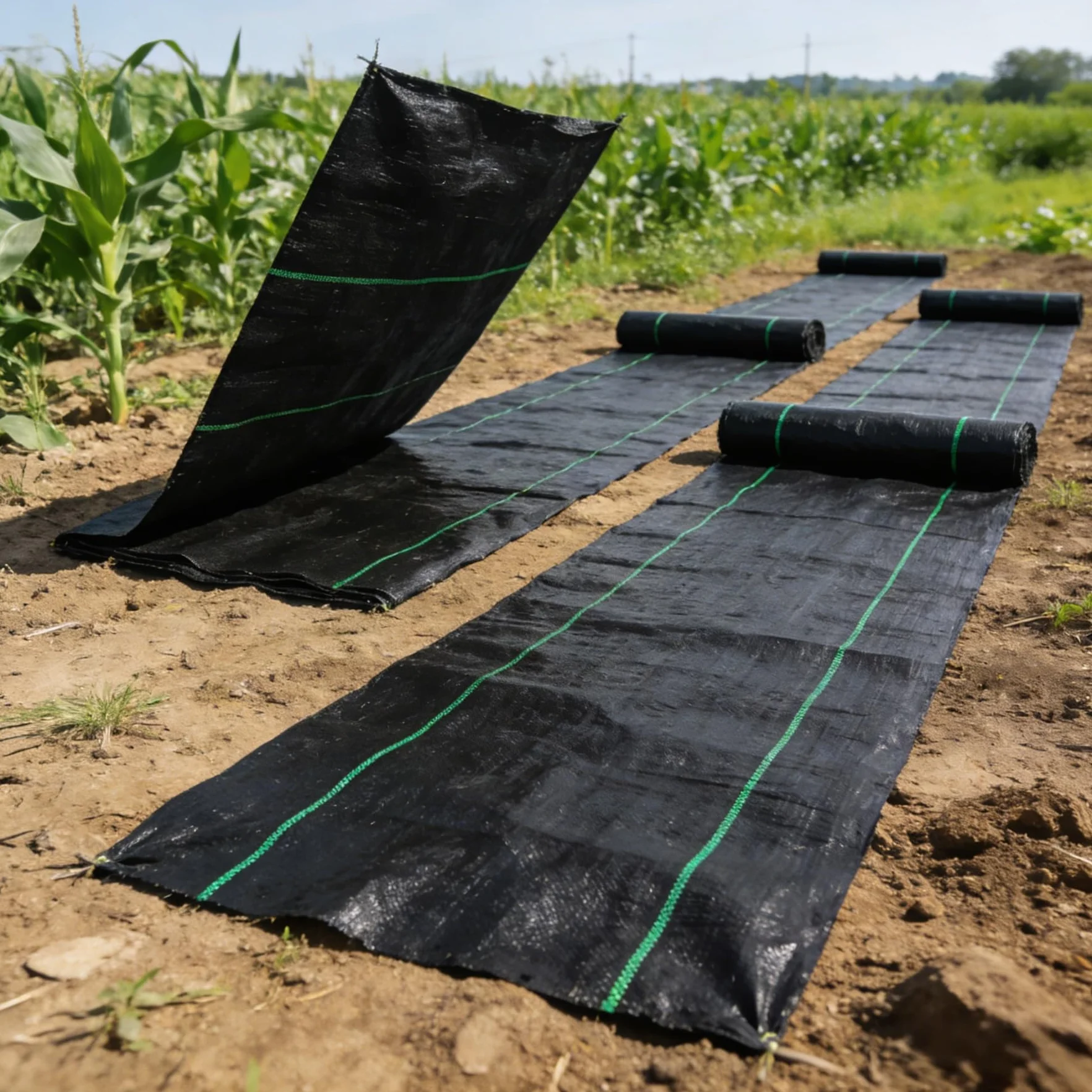 Malla Antihierba Estabilizada contra UV, contra Las Malas Hierbas Manta Antihierbas Ultra Resistente, Varios Tamaños, Premium para Jardín Terraza, Huerto, Jardín, Control De Maleza(2x15m)