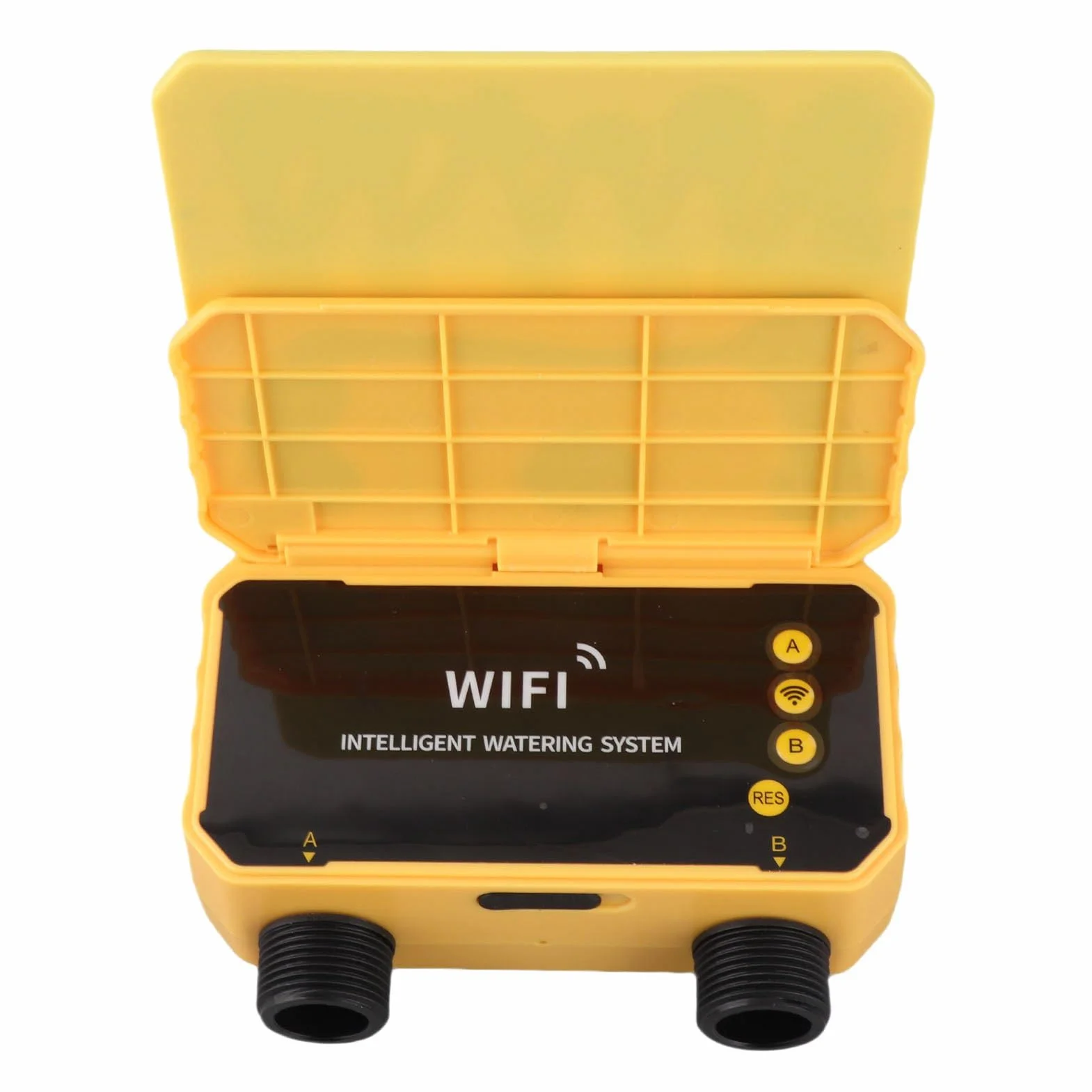 Temporizador de Aspersor WiFi, Control de Retardo Lluvia, Temporizador Agua Solar para Jardín, Techo, Jardín, Material ABS