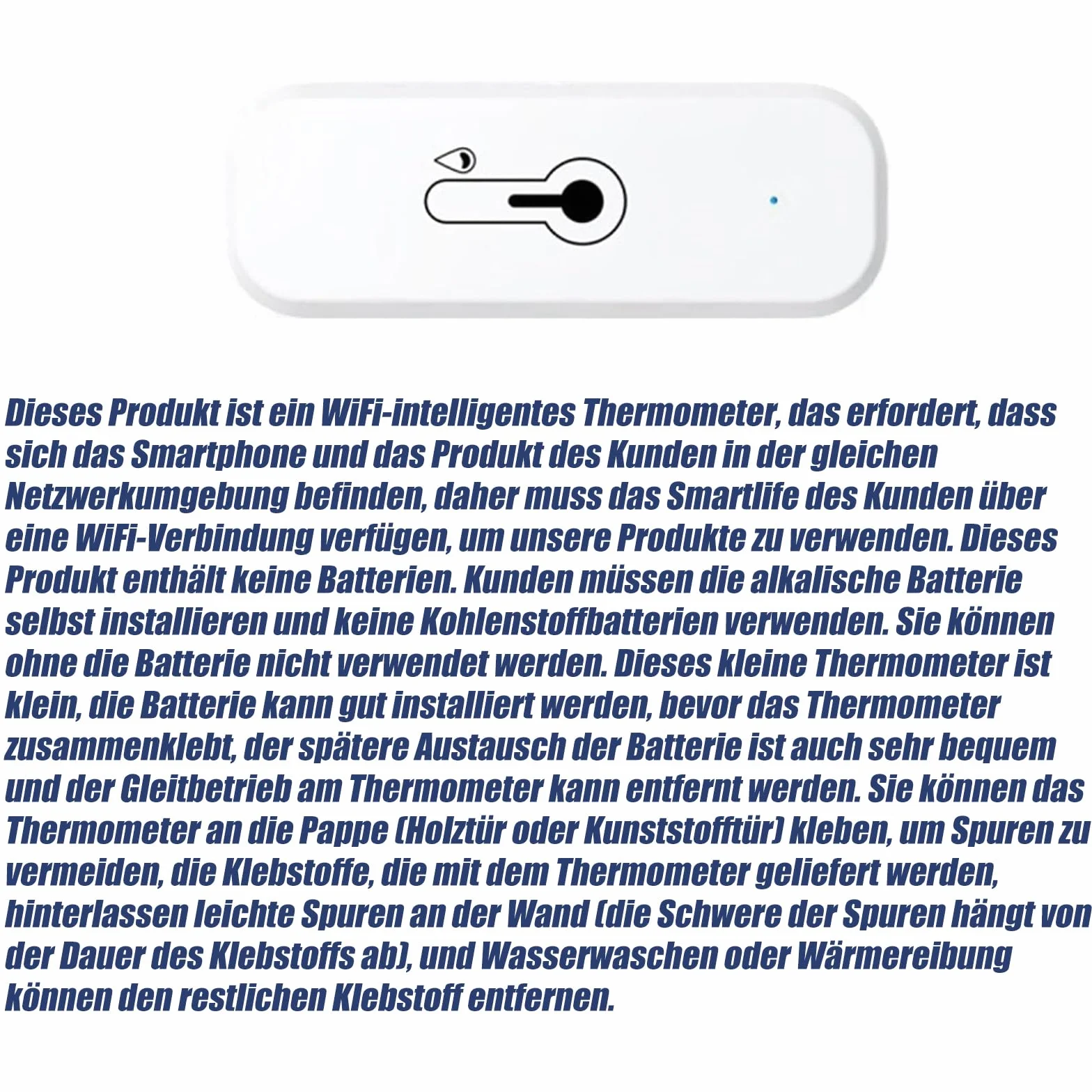 GERUI Termómetro Higrómetro WiFi Sensor Temperatura Humedad Digital Compatible Alexa Google