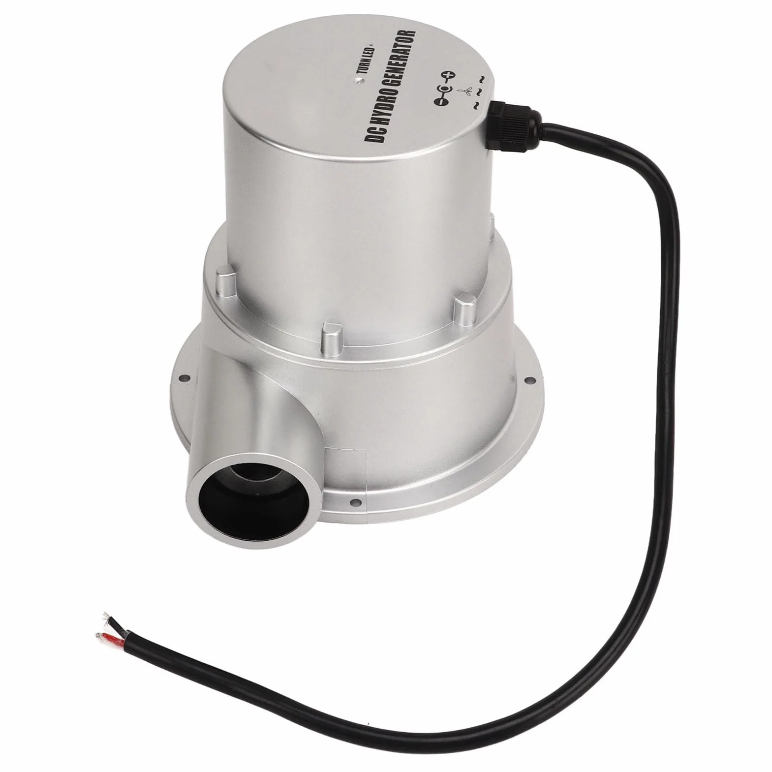 ciciglow Hidrogenador de Turbina de Agua Pequeña con Alta Eficiencia de Generación de Energía para Cargar Baterías de 12 V, Control Remoto Disponible, Material ABSDC (SJ18A)