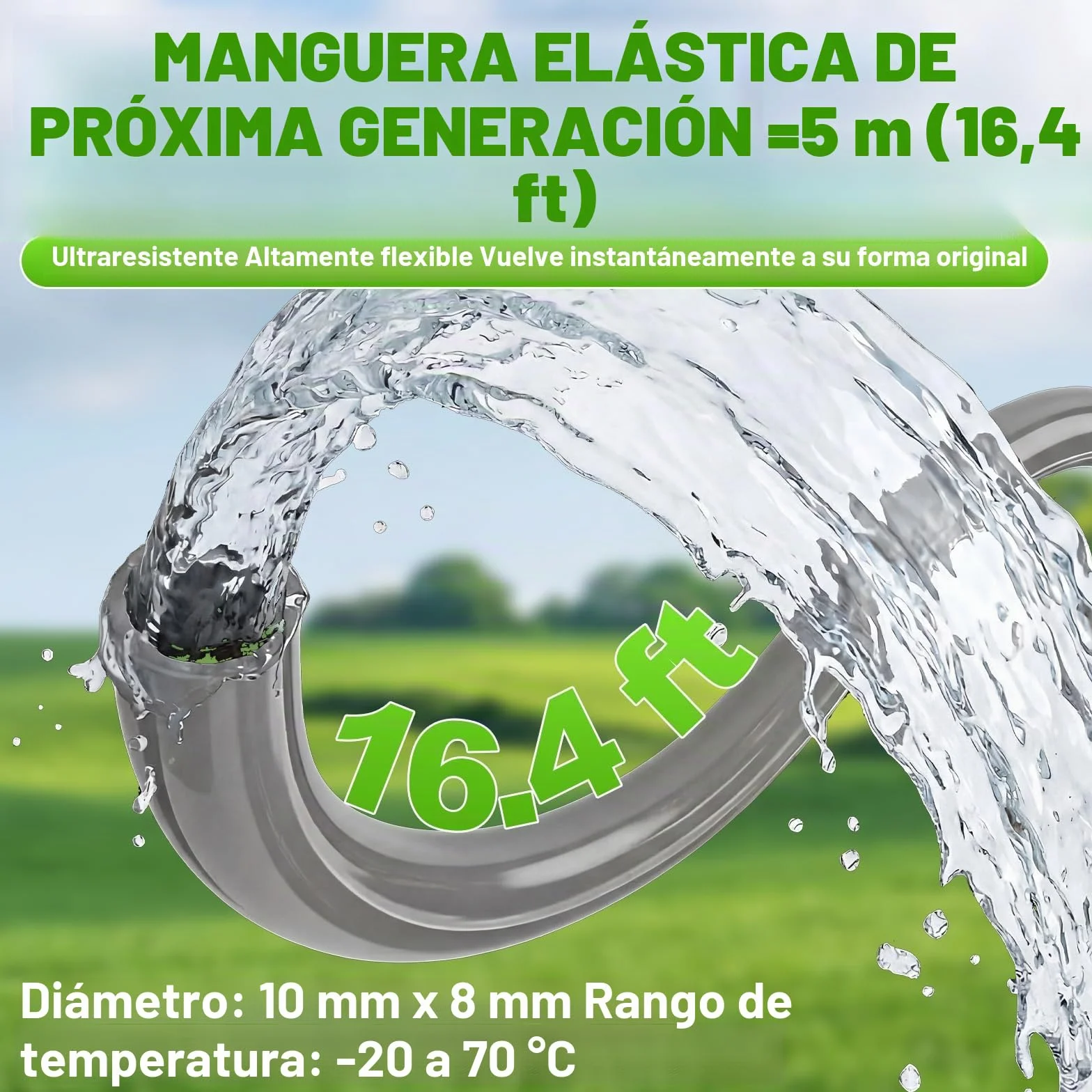 VOERJIA Hidrolimpiadora de Alta Presión a Batería 1000 PSI, Pistola de Agua Inalámbrica con 2 Baterías 4.0Ah