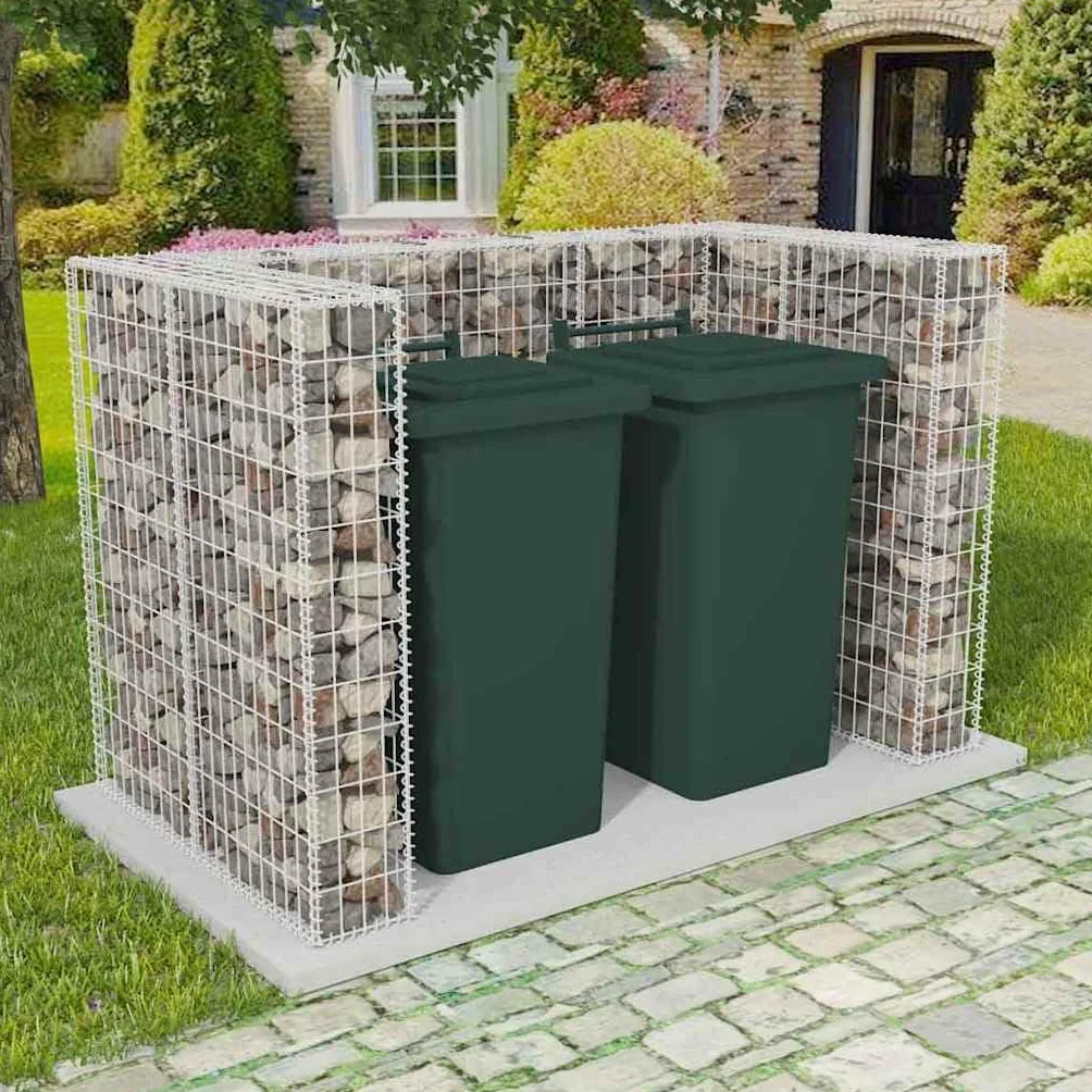 VidaXL Cesta Muro Gaviones Malla Metálica 180x100x120 cm