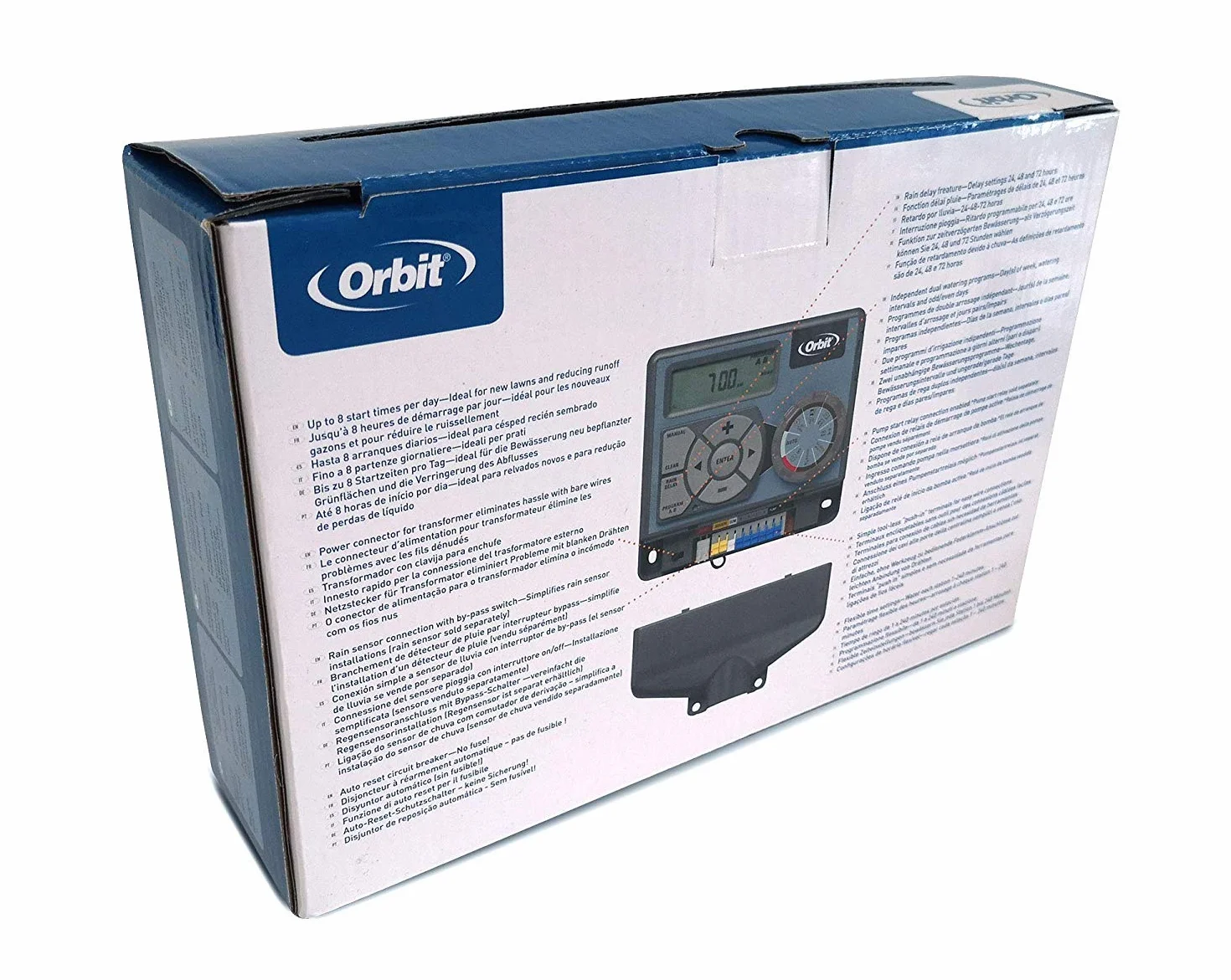 Orbit 94886 Pocket Star ULTIMA Programador de Riego Interior 6 Estaciones