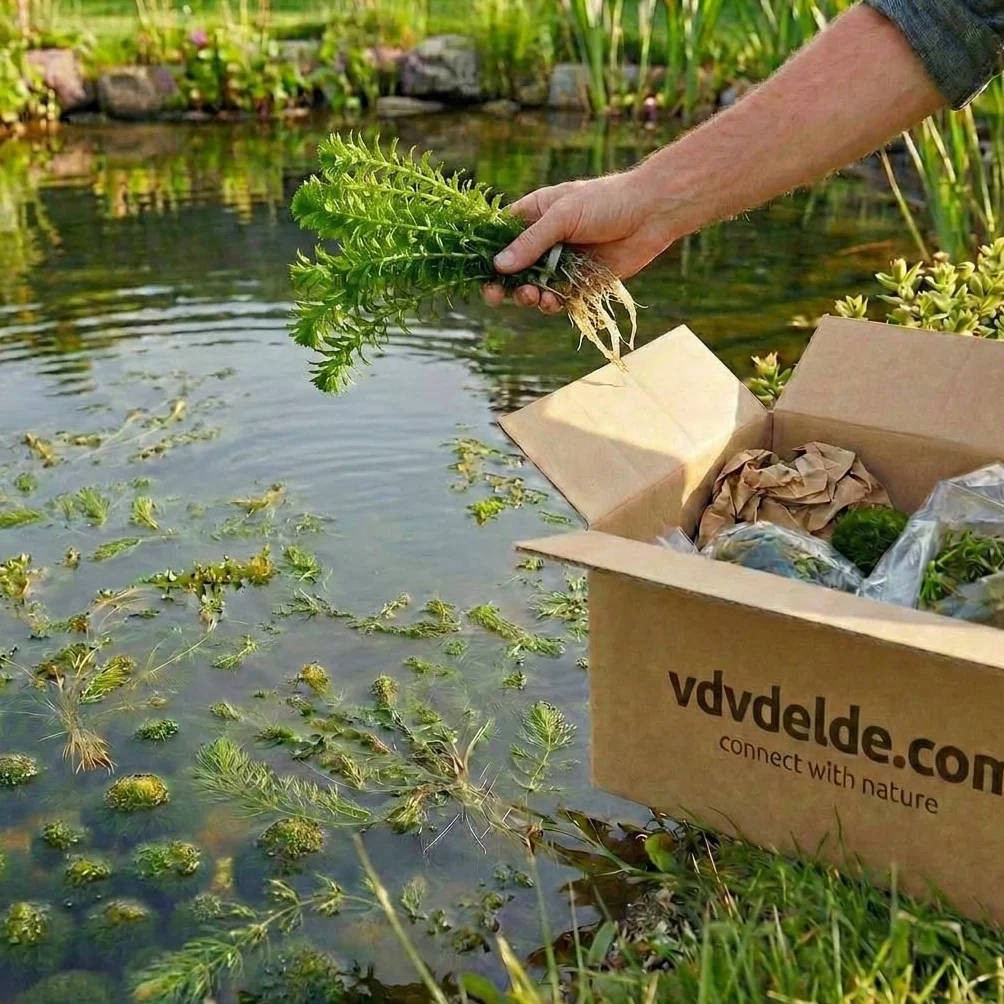 Elodea Densa Pack de 5 Planta Oxigenante para Estanque y Acuario Resistente Agua Limpia