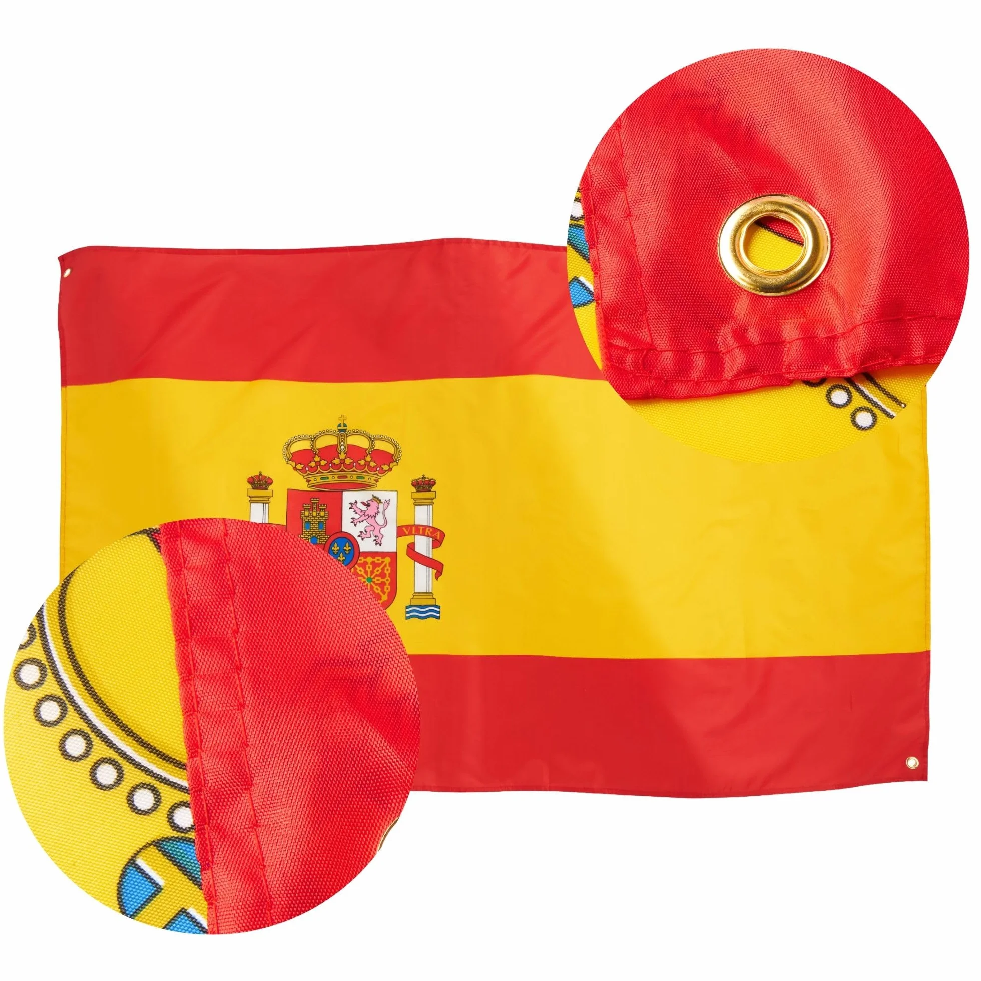 Runesol Bandera España 3x5 91x152cm Premium 4 Ojales Latón