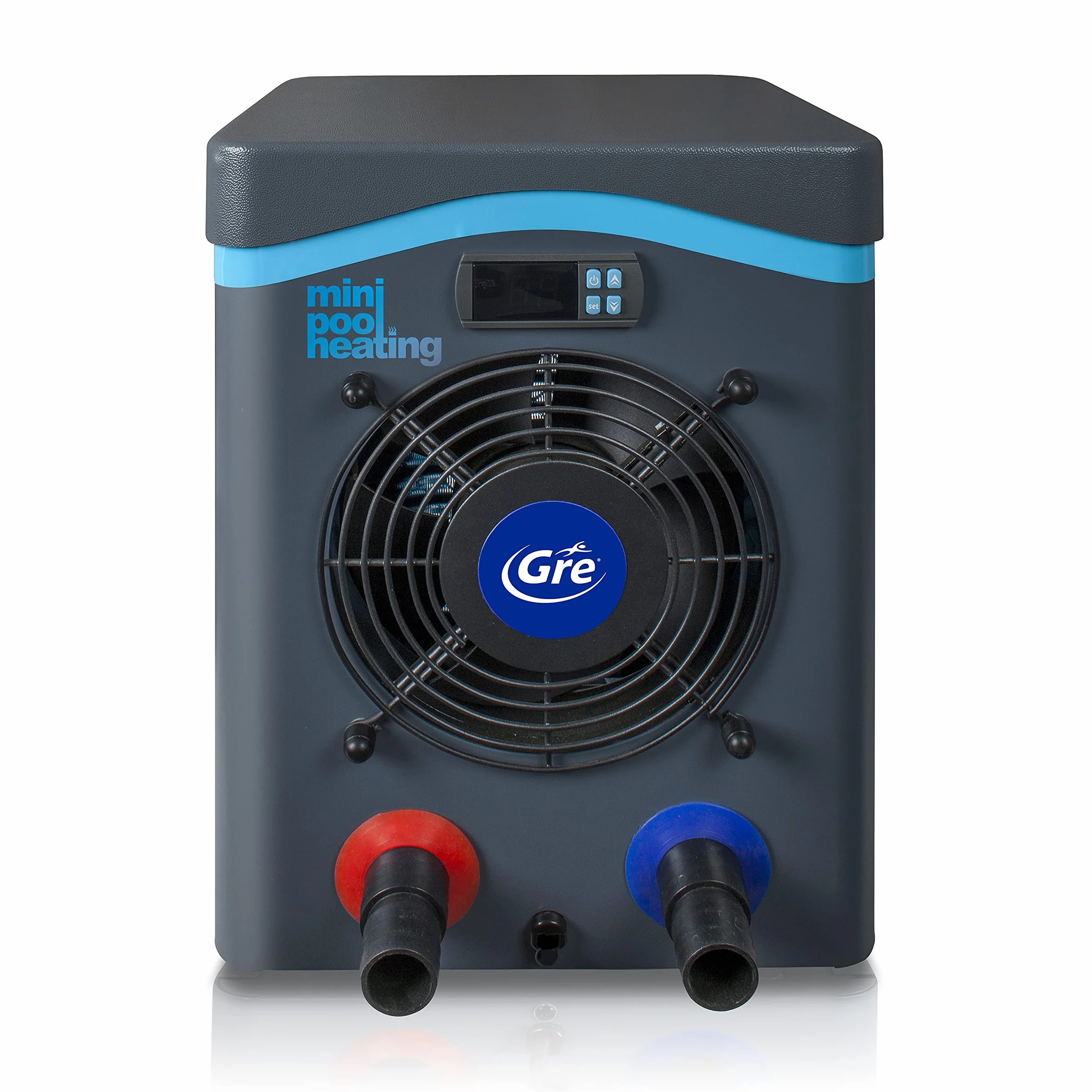 Bomba de Calor Mini para Piscina sobre Suelo 20 m3, Calefacción Piscinas Elevadas Gris Gre HPM20