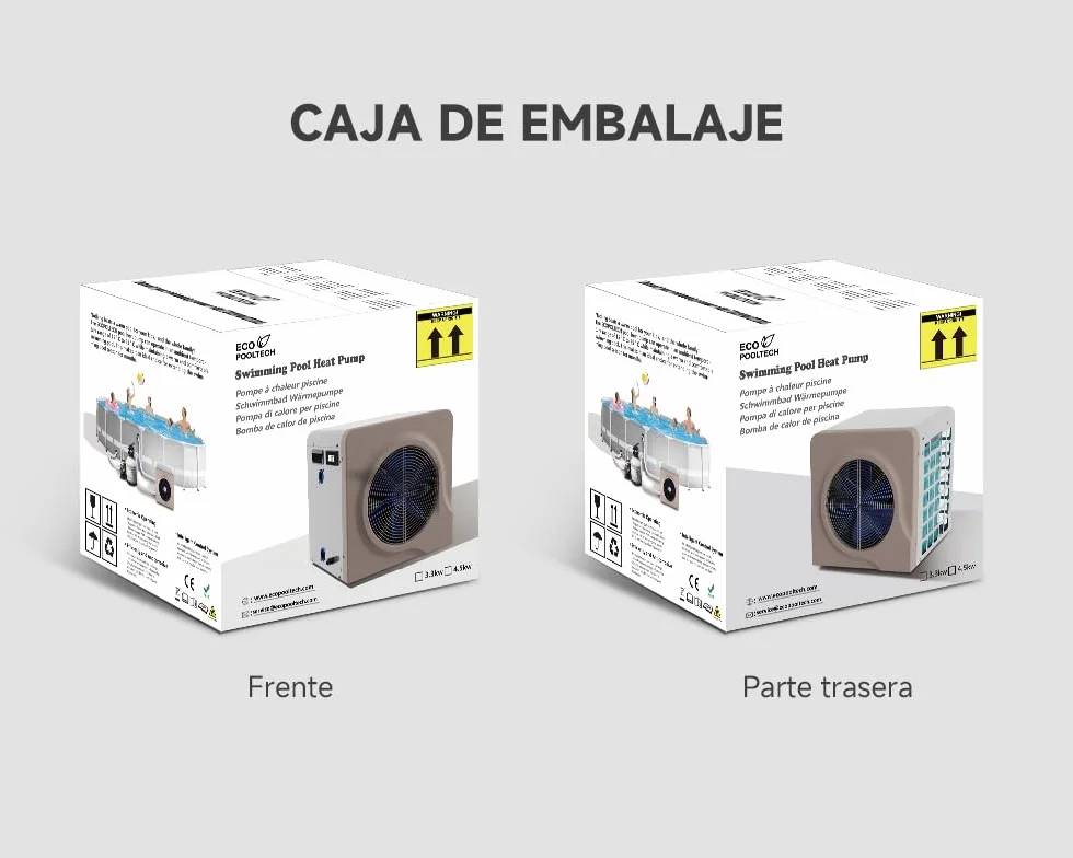Bomba de Calor para Piscina ECOPOOLTECH Mini 3.9KW hasta 30 m3