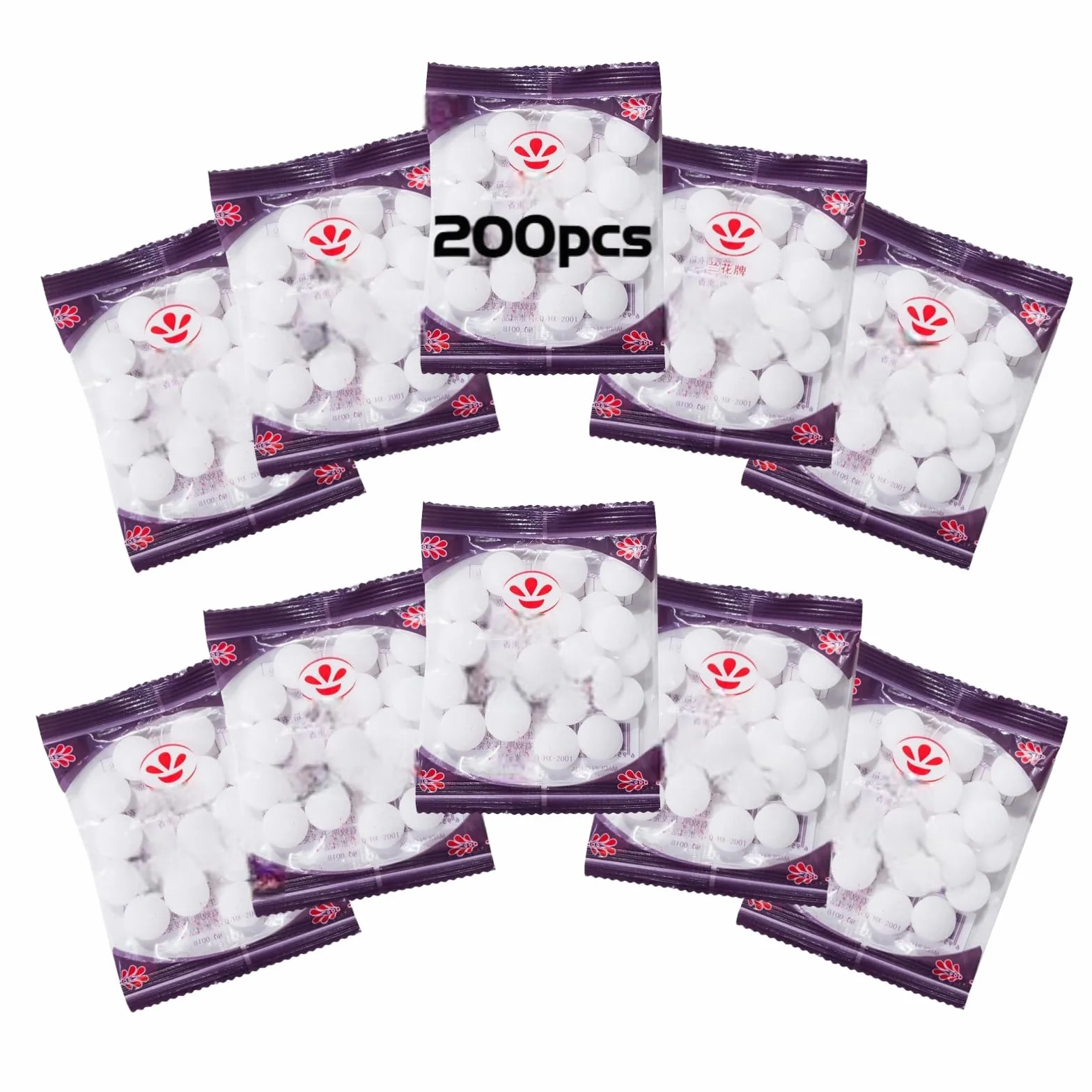 Bola de Polillas Vintage 200pcs Antipolillas Ropa Protección Almacenamiento Armarios