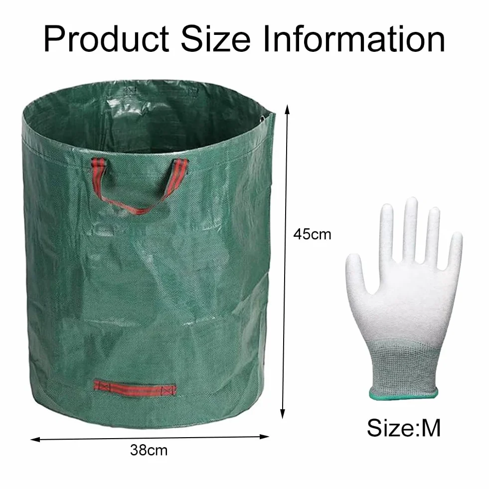 Bolsas de Basura de Jardín Pop Up 120L Sacos Grandes para Residuos