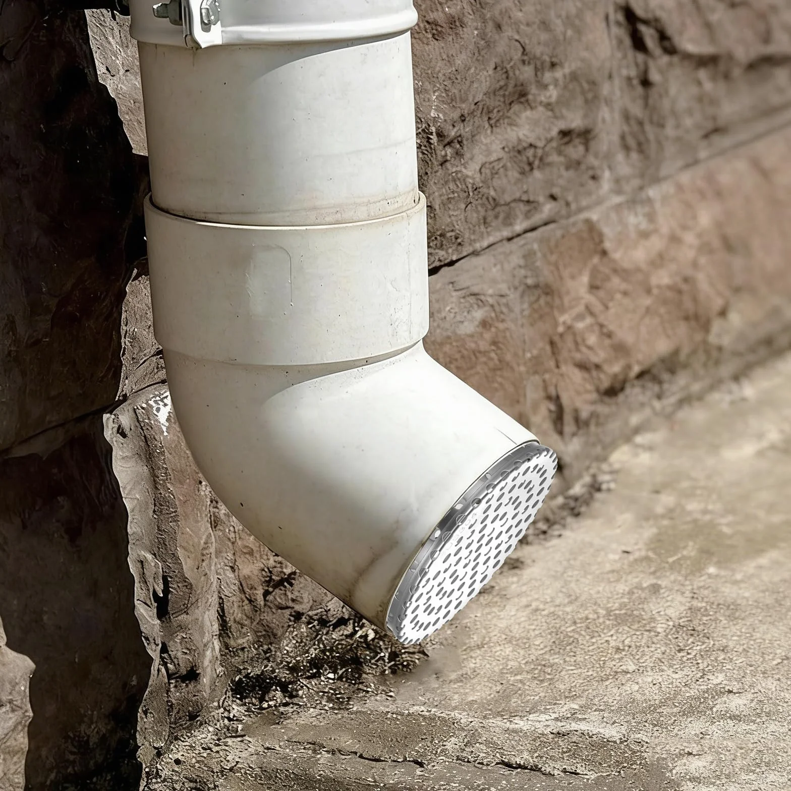 Protectores de Canalón de Acero Inoxidable, Rejilla Desague Jardin, Protector de Hojas para Bajantes (90-110 mm)