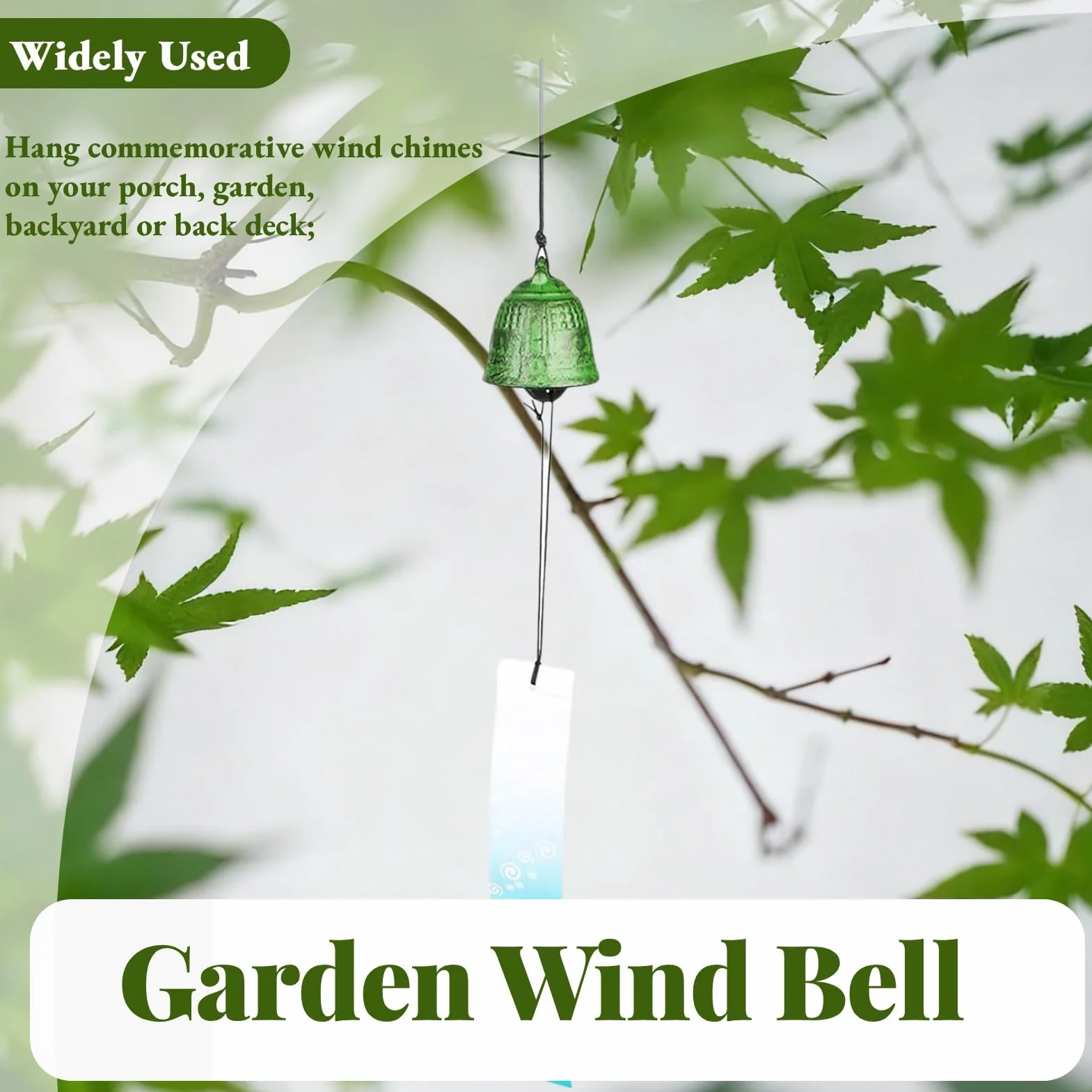 Campanas de Viento Estilo Japonés Furin Nambu Hierro Fundido Feng Shui para Exterior Interior