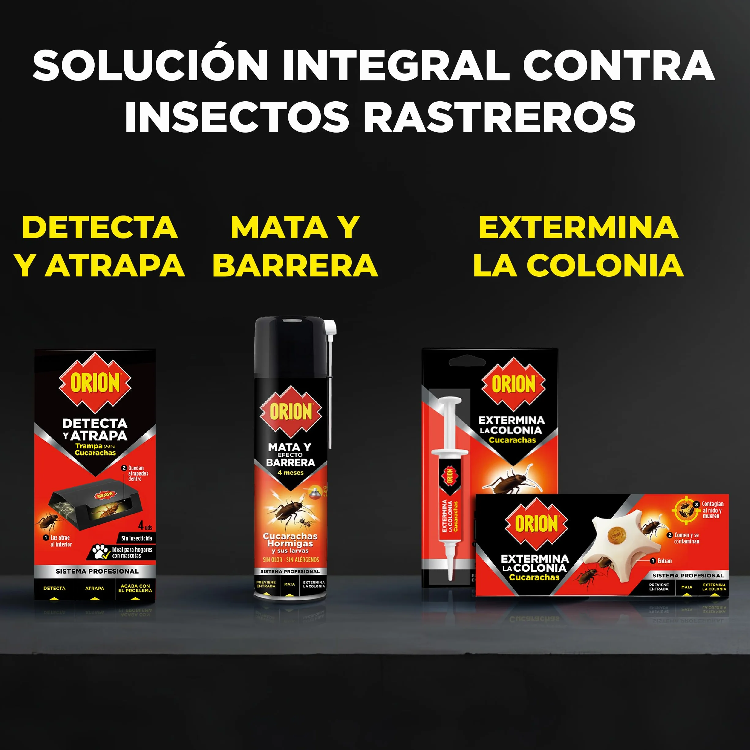 Orion Jeringa Mata Cucarachas Gel Alta Atracción 10g