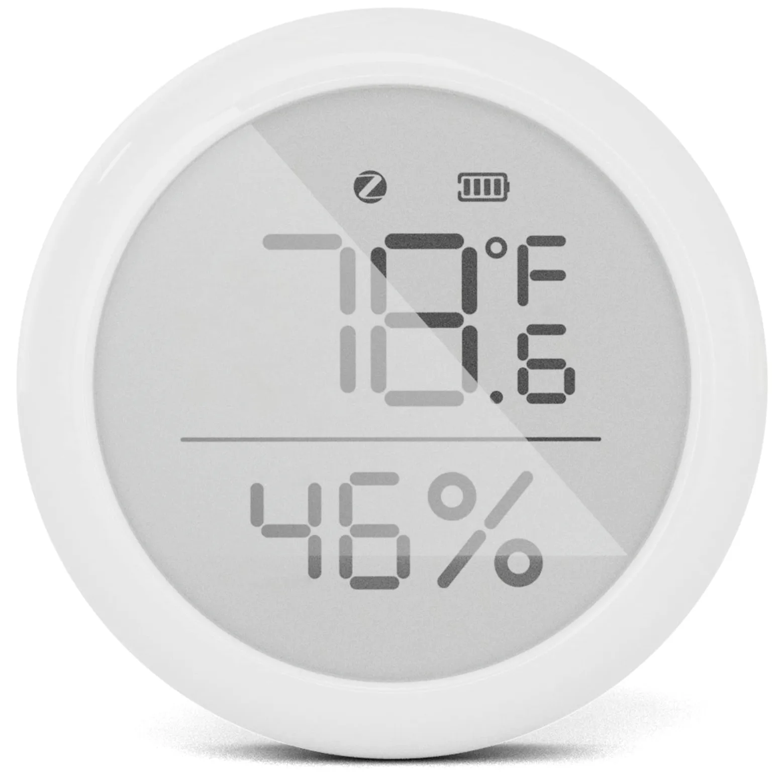 para ZigBee - Termómetro higrómetro inteligente (2 unidades, sensor de temperatura interior y humedad, control de aplicaciones, pantalla LCD grande, revisión de registros de datos, enlace inteligente