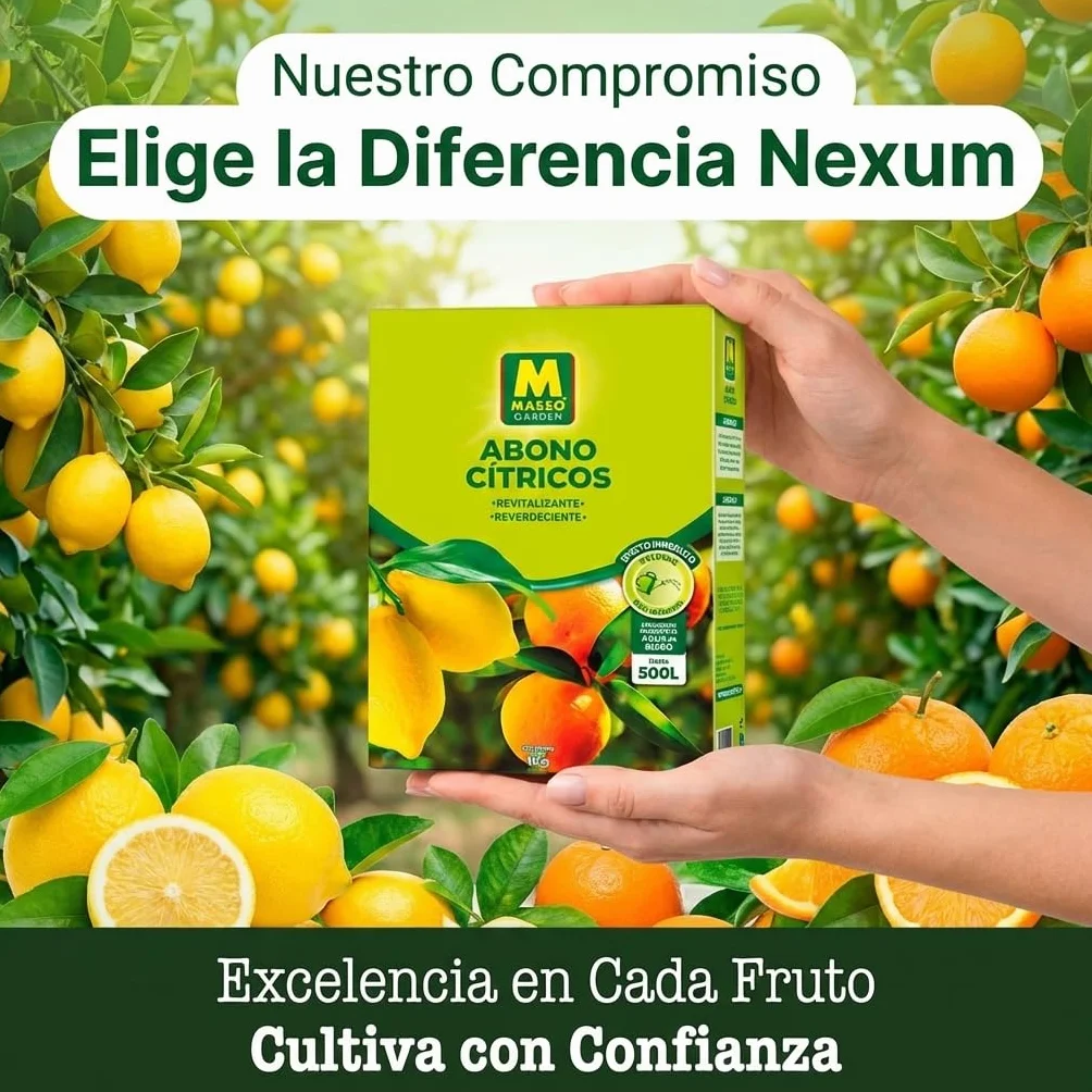 Abono Cítricos Soluble 1 KG | Fertilizante NPK 12-8-12 + 8% Magnesio | Para Limoneros, Naranjos y Mandarinos