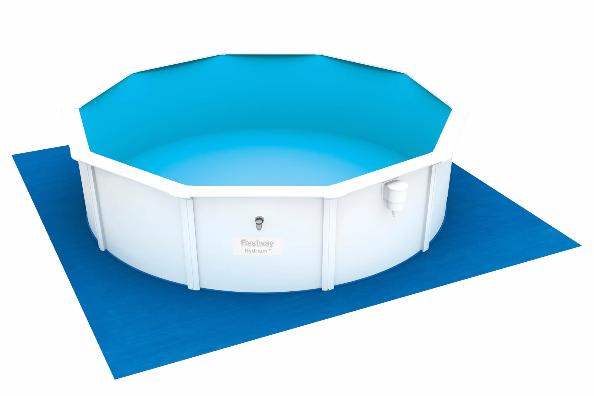 BETSWAY Tapiz Protector de Suelo 488x488 cm para Piscinas Desmontables Azul