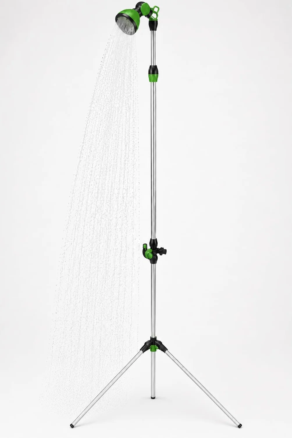 NORDIQ Ducha para Jardín y Terraza con Conexión Universal, Altura Regulable 175-229 cm, Aluminio Premium