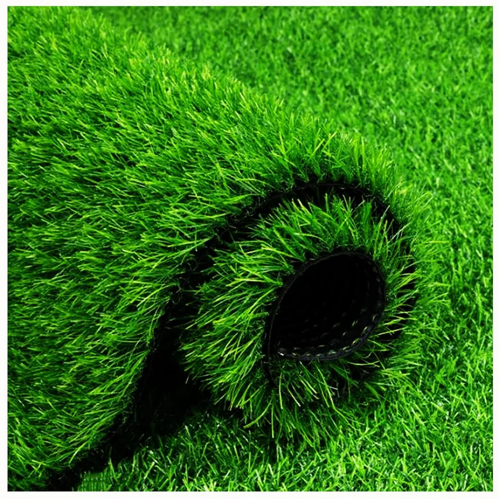 Césped Artificial Alfombra Exterior 3x5 M 20 Mm Altura Permeable Agua Rollo Plástico Jardín
