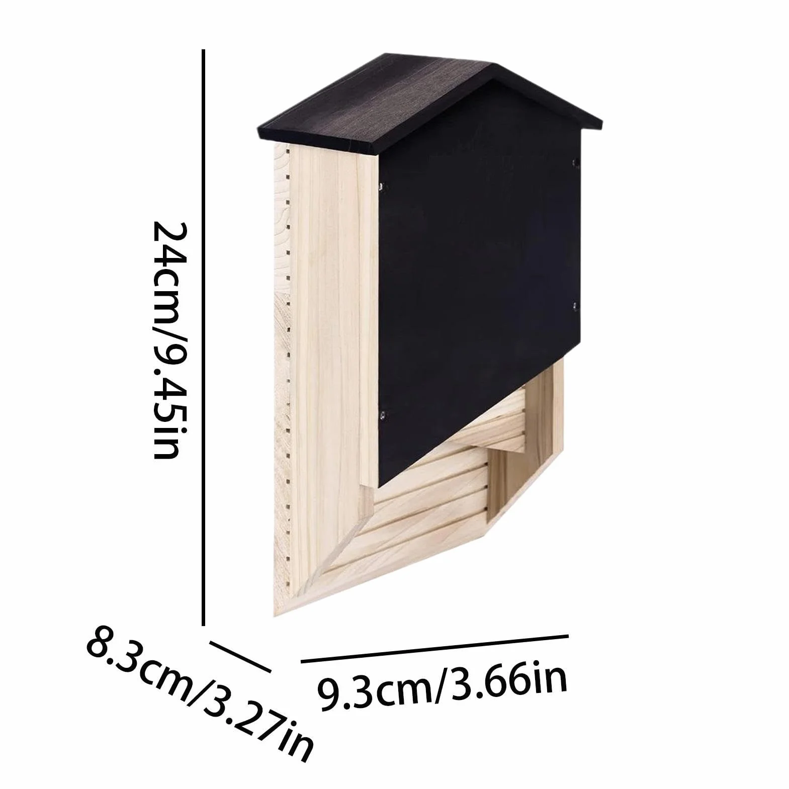 Refugio Exterior para Murciélagos - Caja de Madera Reutilizable, Decoración Casa