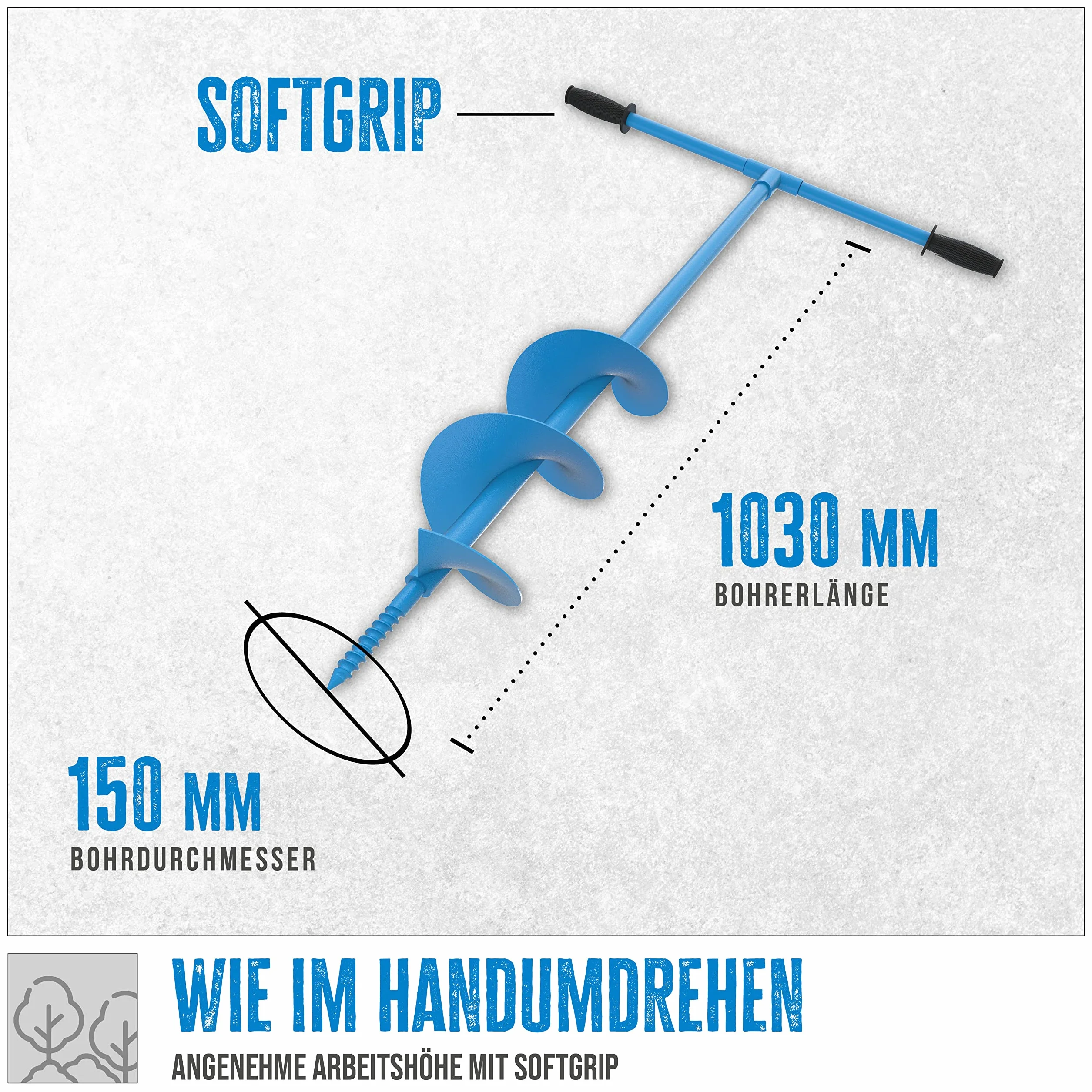 Güde 94136 Handerdbohrer GH 150