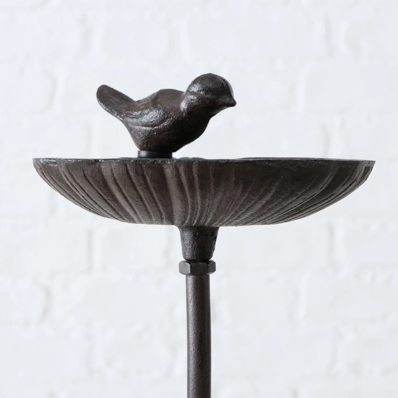 Bebedero para Pájaros de Hierro Fundido 20 cm x 14 cm x 98 cm