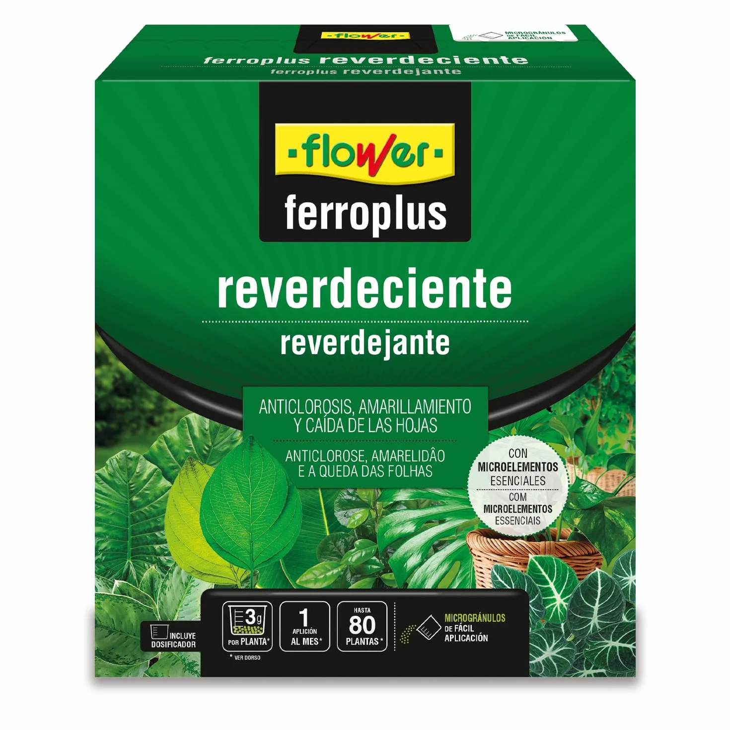 Ferro-Plus Reverdeciente 250g Corrector de Clorosis Aporta Magnesio y Micronutrientes