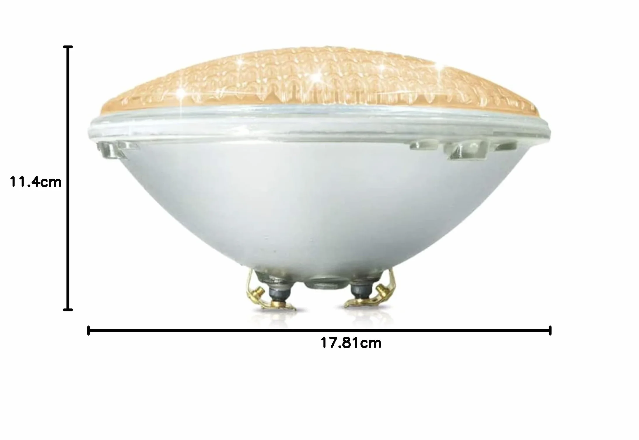 COOLWEST PAR56 LED Pool Light 36W 3000K Warm White 12V AC/DC IP68 Waterproof Replacement 300W Halogen