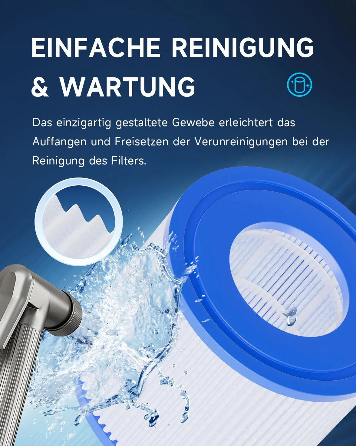 AQUALTRA Filtro S1 para Piscina, SPA Compatible con PureSpa Bomba 107 x 71 mm 6 Piezas
