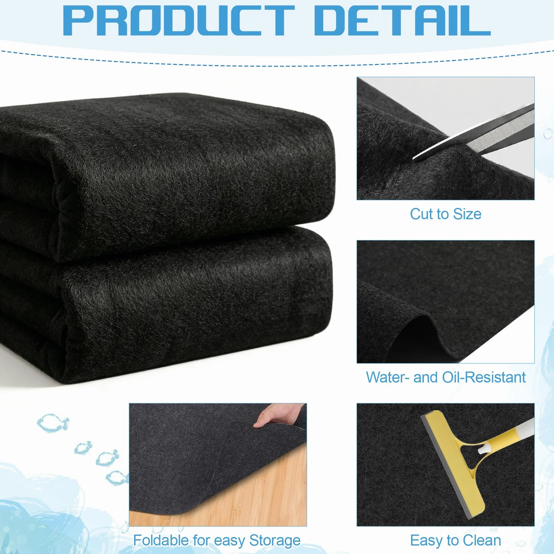 VEEKAY Base de Piscina 4m Redonda Geotextil 200g/m² Antideslizante