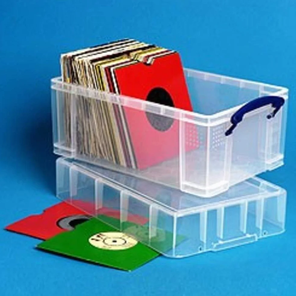 Really Useful Box 9 Litros XL Caja para Discos de Vinilo Singles 7"