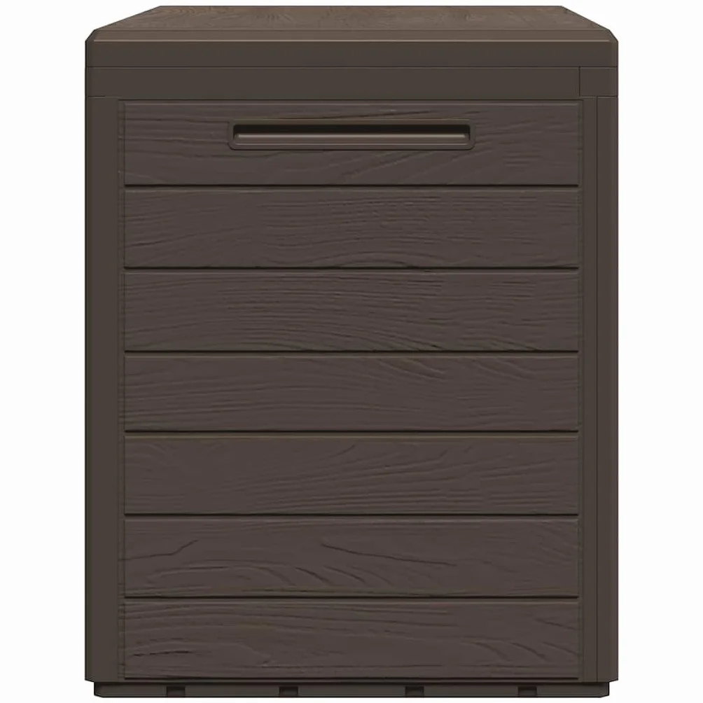 vidaXL Caja de Almacenamiento de Jardín Baúl 78x44x55 cm Marrón