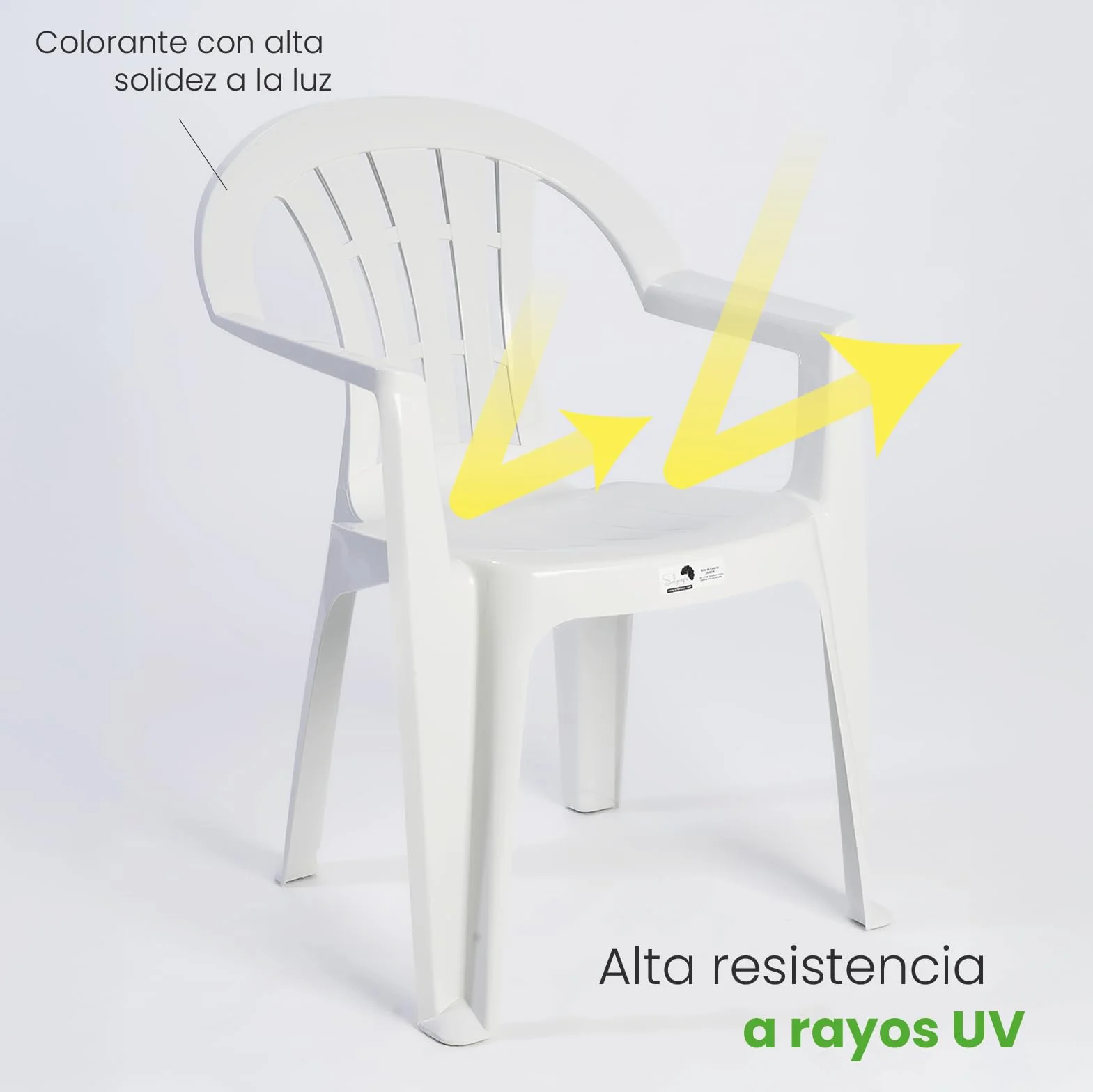 Conjunto Mesa Plegable y Sillas Terraza, Pack 4 Sillas PVC con Reposabrazos y Mesa Plegable Rectangular Tipo Maleta 180x76 cm, para Exterior, Camping, Comedor Auxiliar y Hostelería