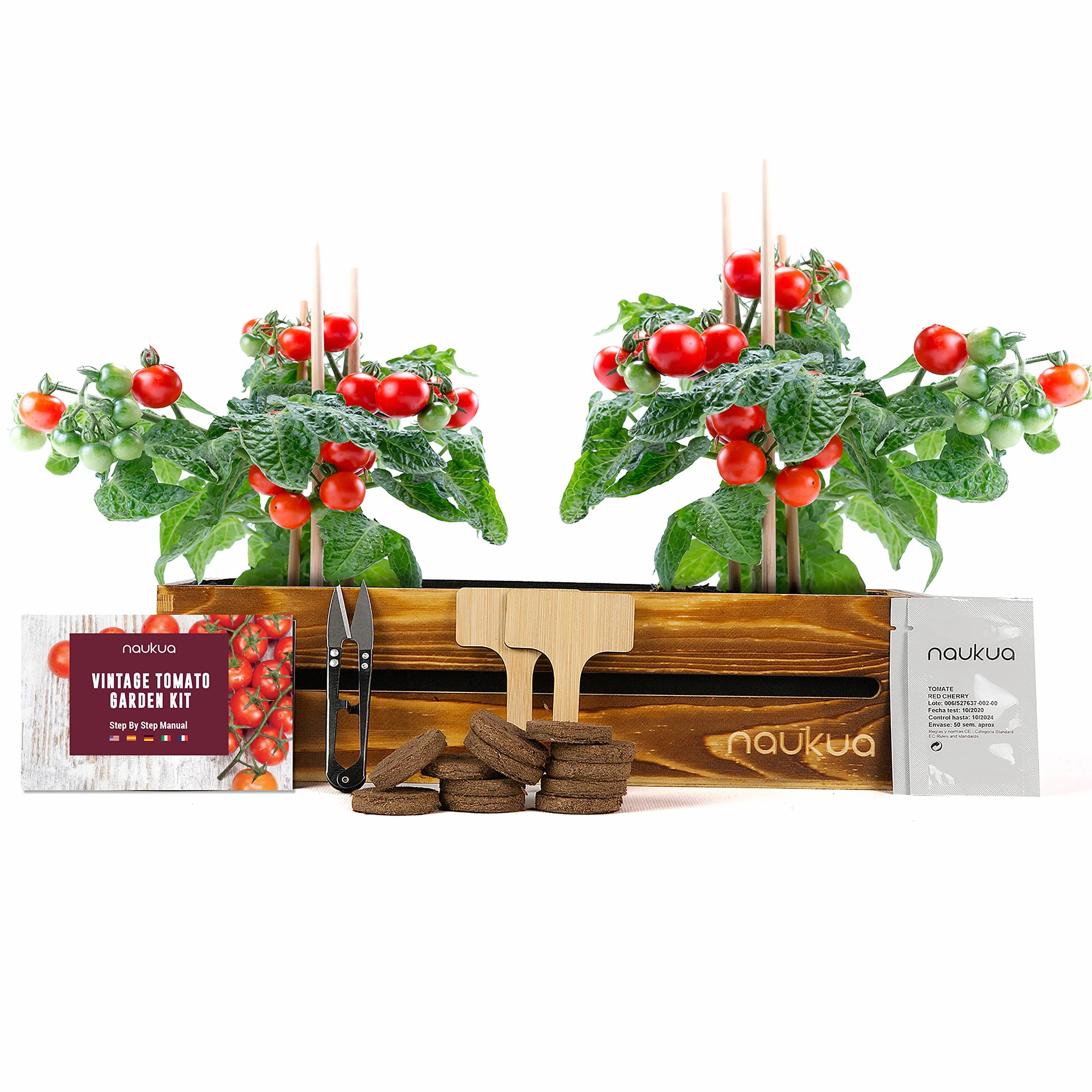 Kit Completo Mini Huerto Urbano Tomates Cherry Semillas Orgánicas España