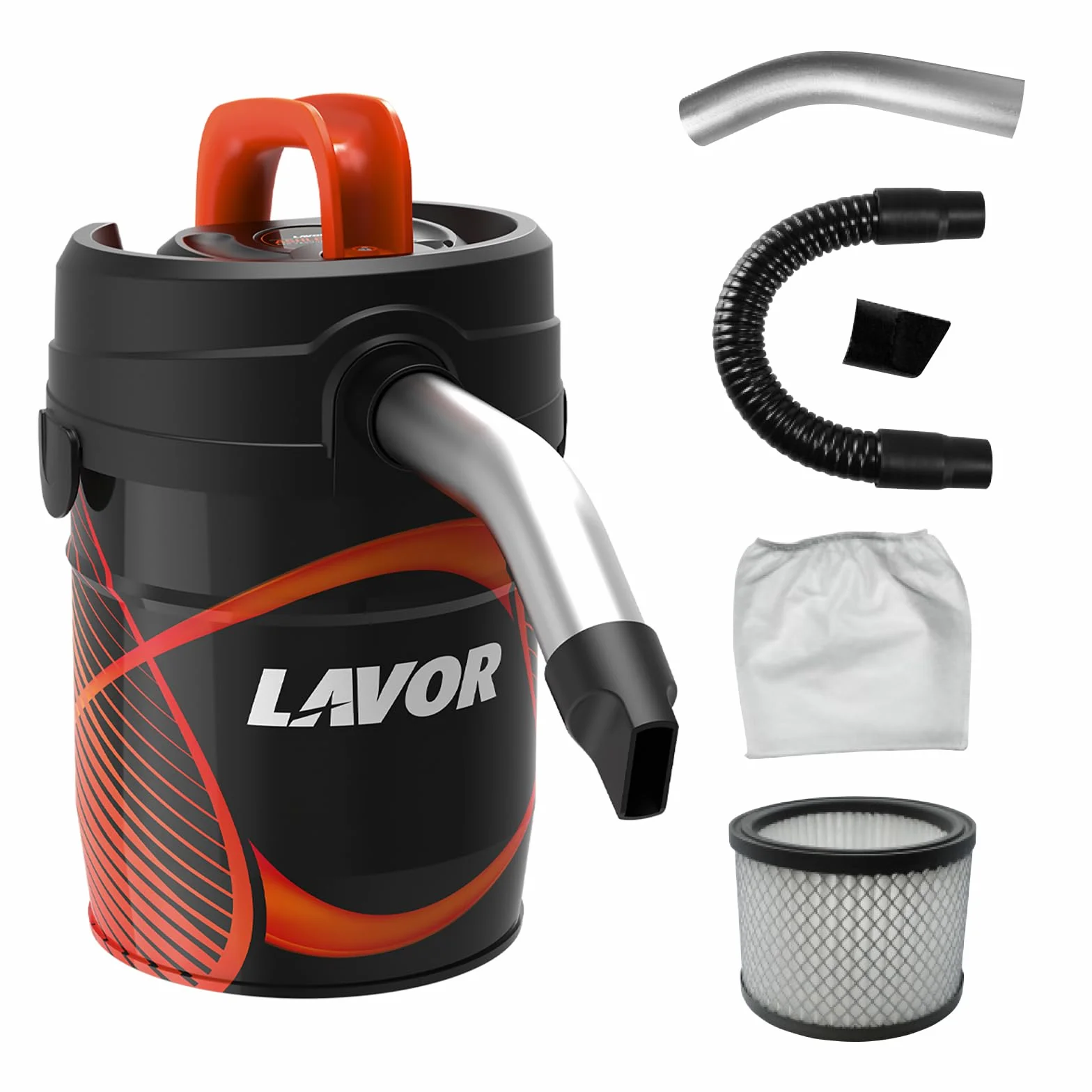 Lavor Aspirador de Cenizas Ashley 4.0 40057-00001, Metal