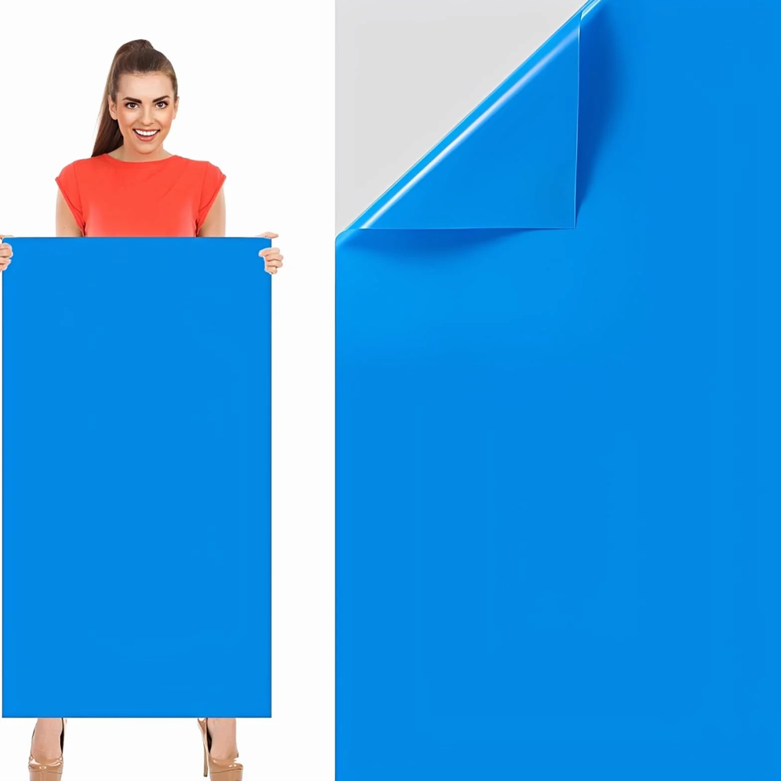 Parches Piscina Autoadhesivos Reparación Impermeables 4FT x 2.8FT PVC Pool Liner Repair Patch